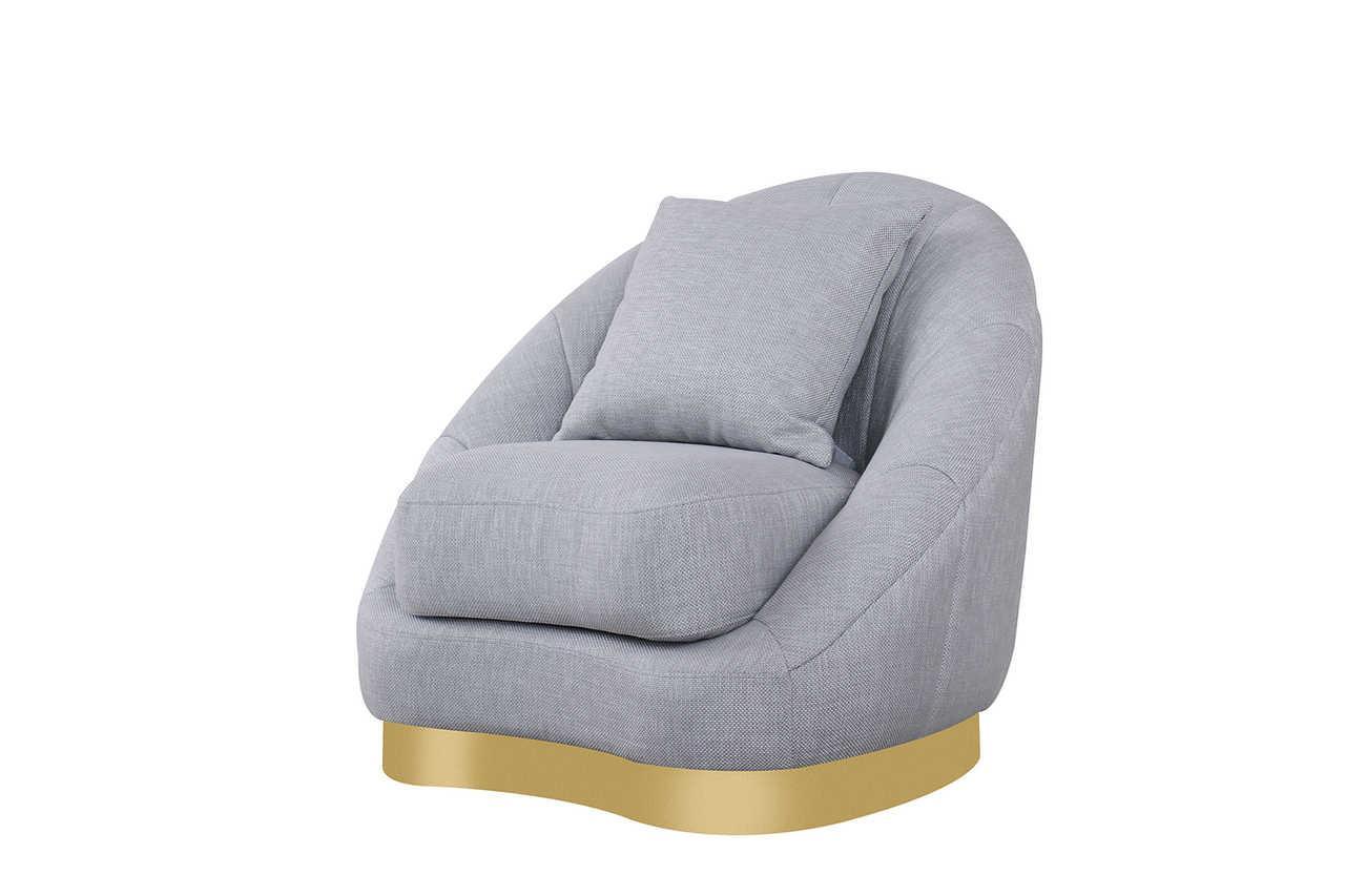 Olena Dove Gray Chair - Image 1