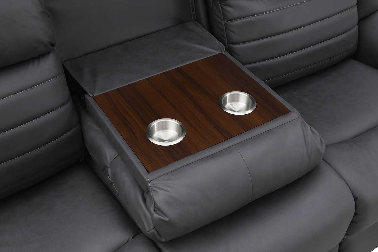 Max Gray 3-Piece Reclining Set - Image 3