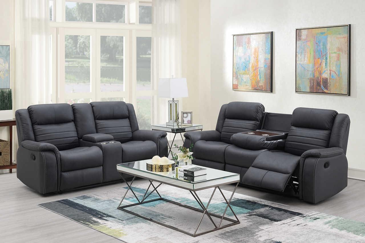 Max Gray 3-Piece Reclining Set - Image 2
