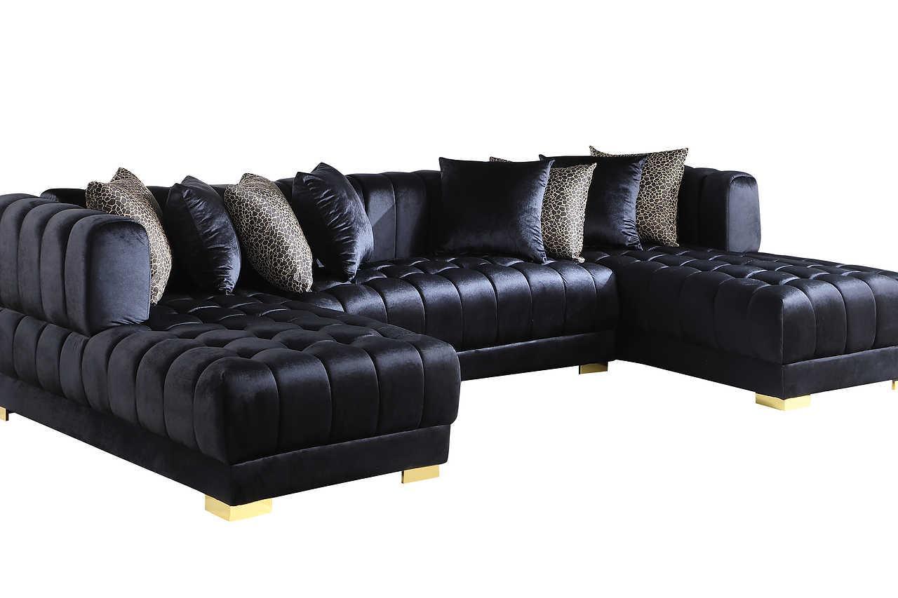 Dasha Black Sectional - Image 3