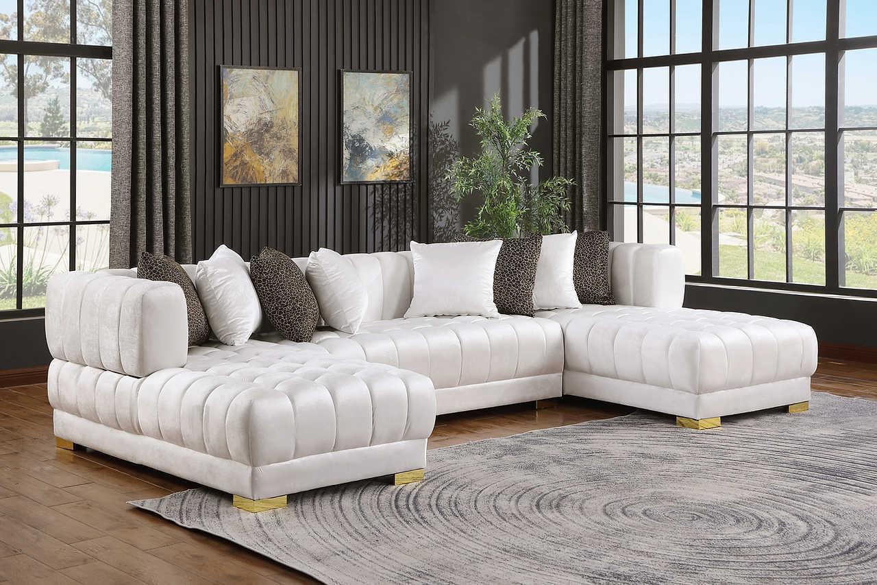 Dasha White Sectional - Image 1