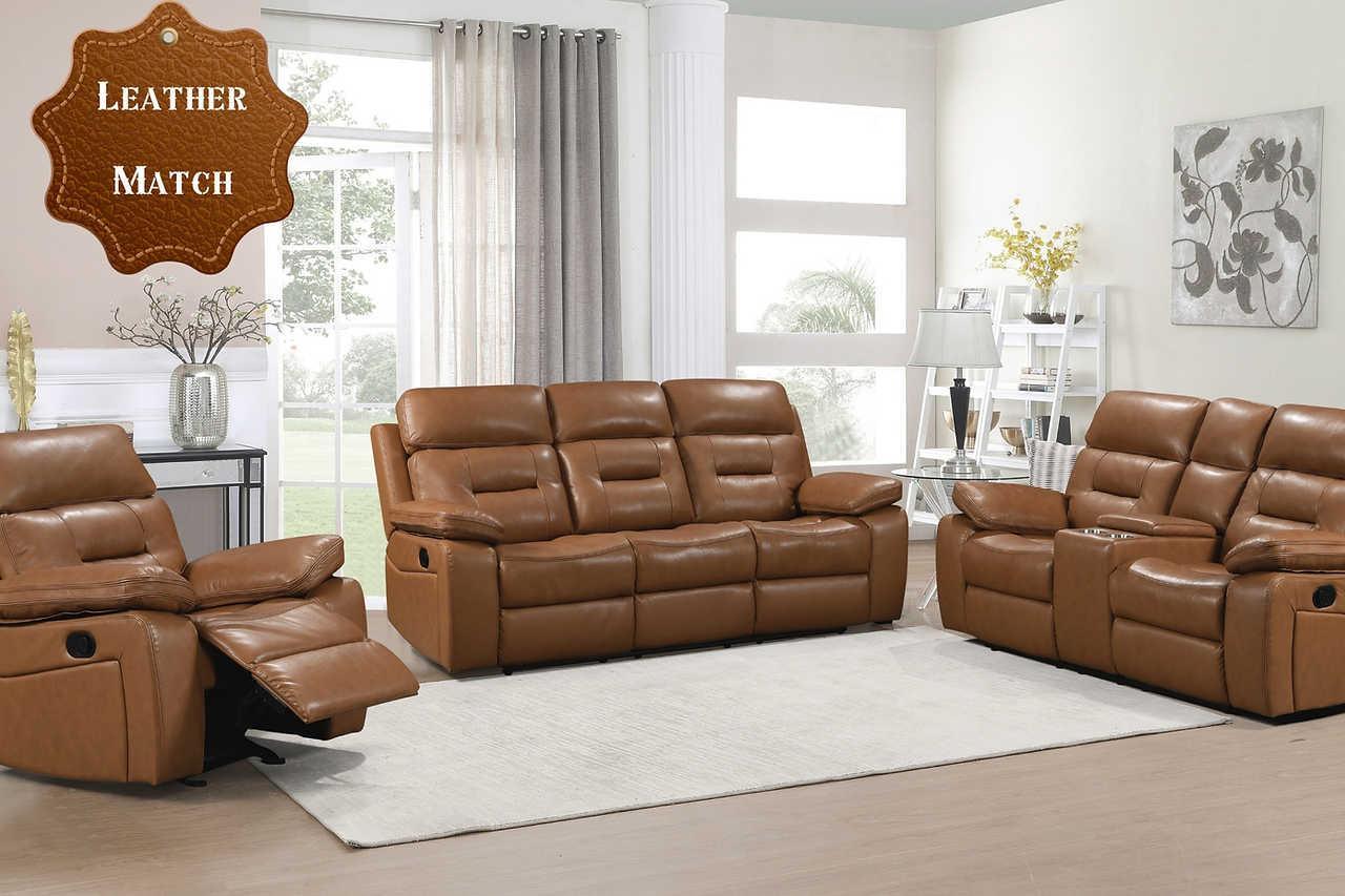 Dallas Camel Reclining Set - Image 1