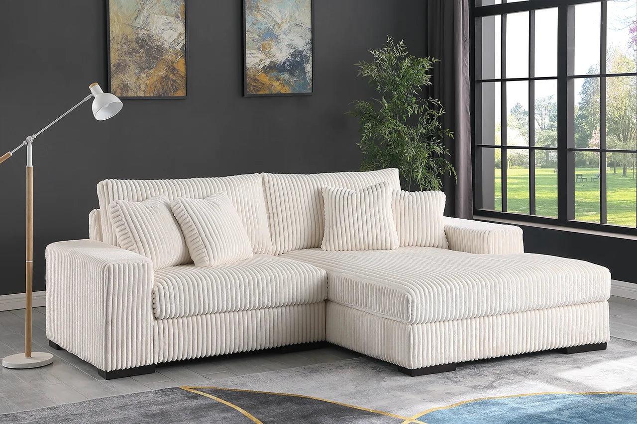 Comfy Ivory 2-Piece Sectional - Image 1