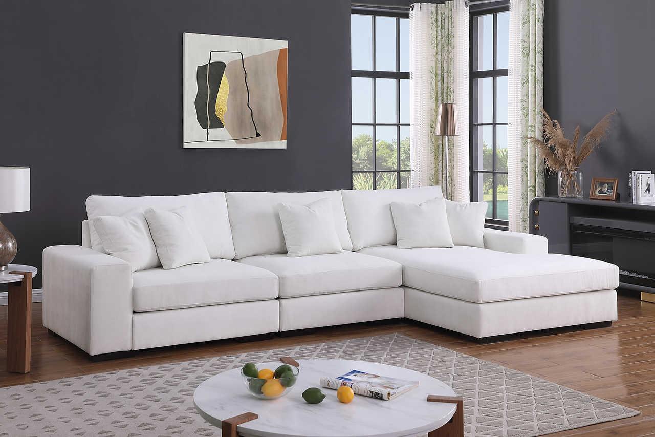 Comfy Cream 3-Piece Sectional - Image 1