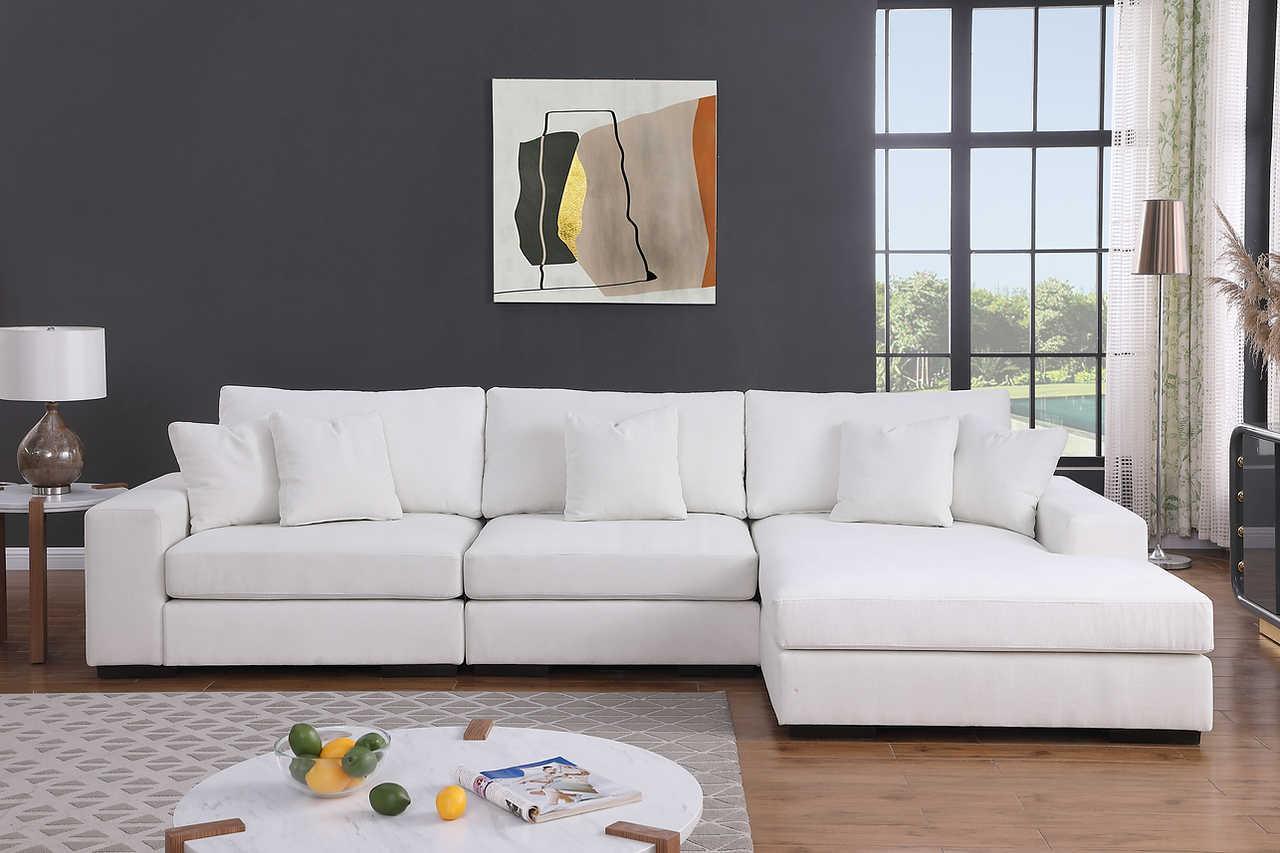 Comfy Cream 3-Piece Sectional - Image 2