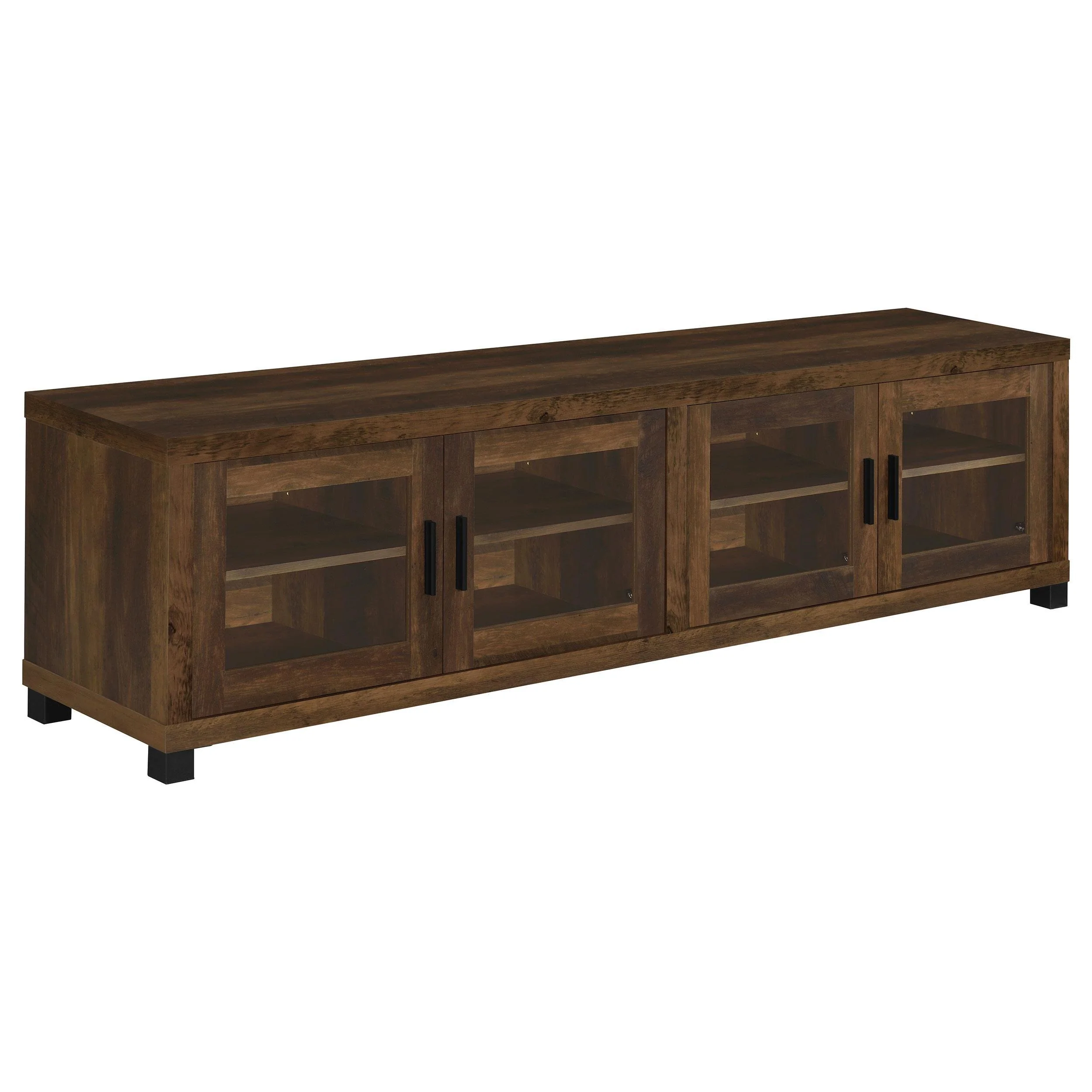 Sachin 3-Piece 79" TV Entertainment Center Dark Pine - Image 3