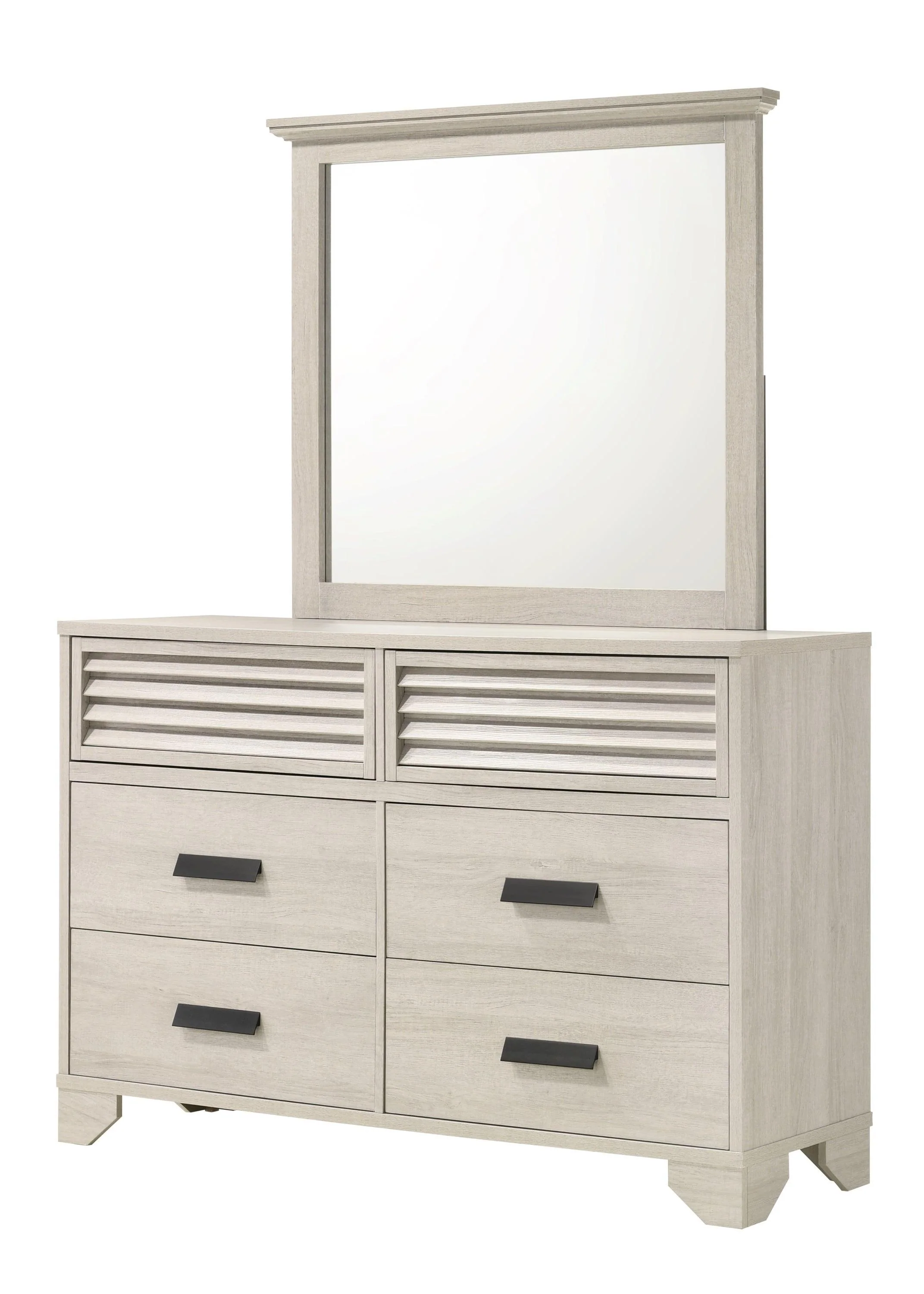Sarter White 2 Drawers Nightstand - Image 2