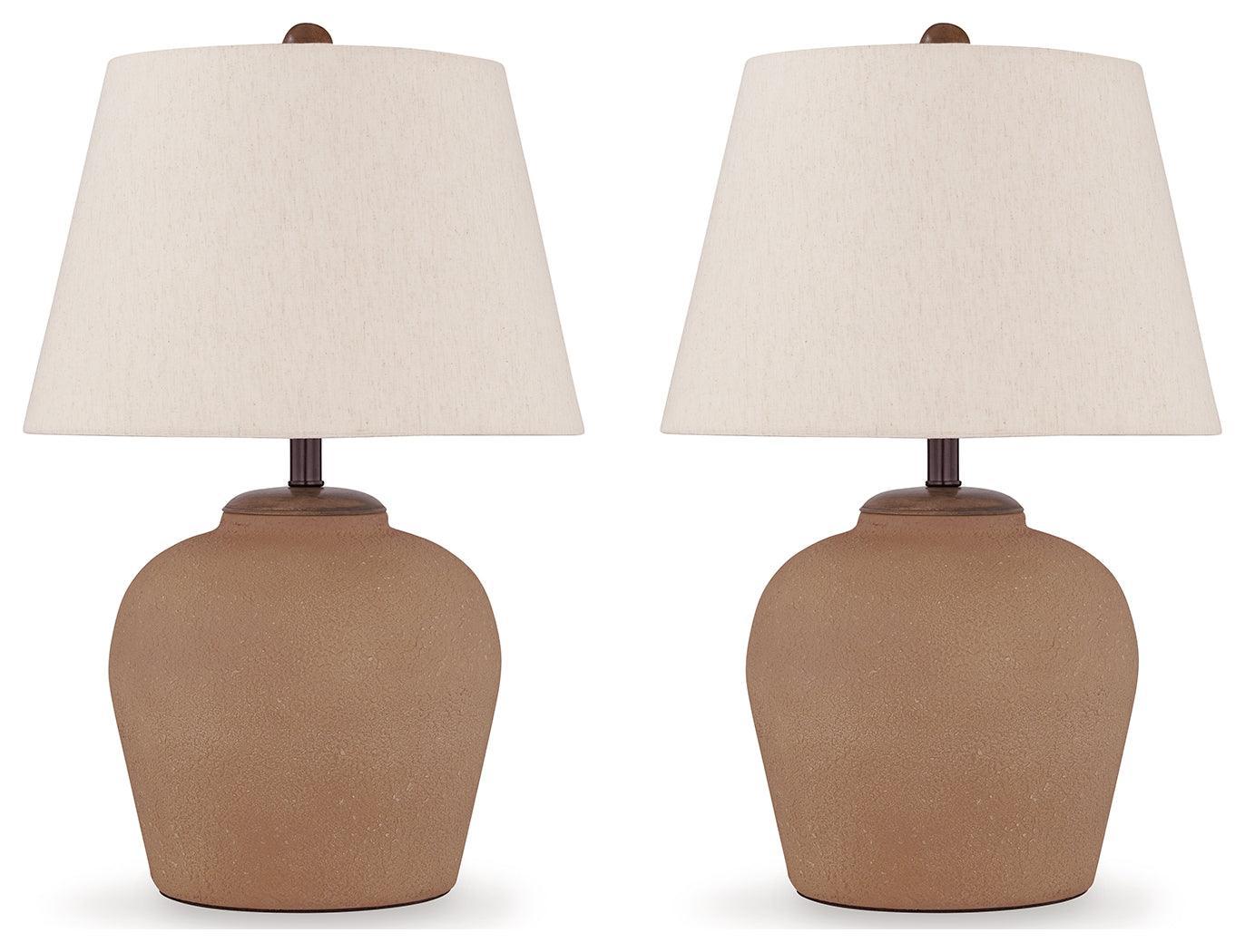 Scantor Rust 2-Piece Table Lamp Set - Image 3