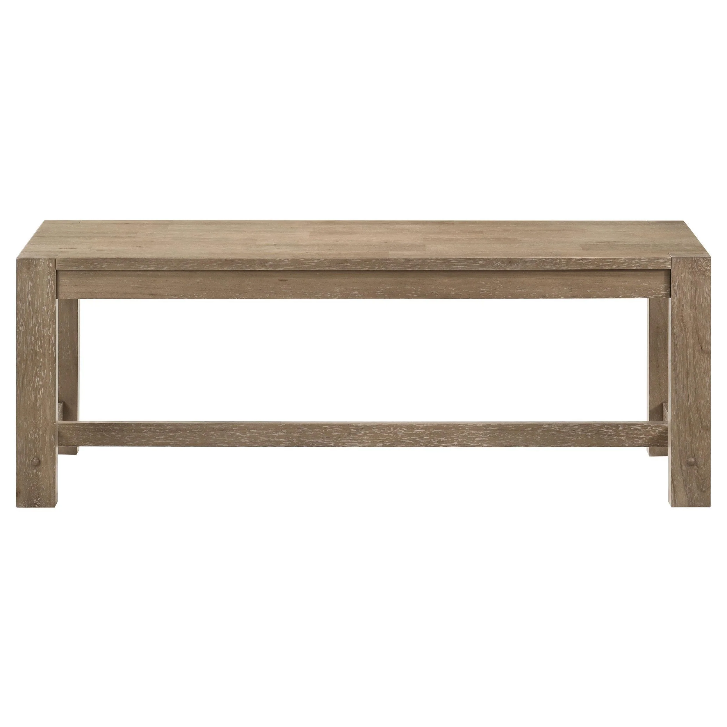 Scottsdale Wood Trestle Base Dining Bench Washed Brown - Image 3