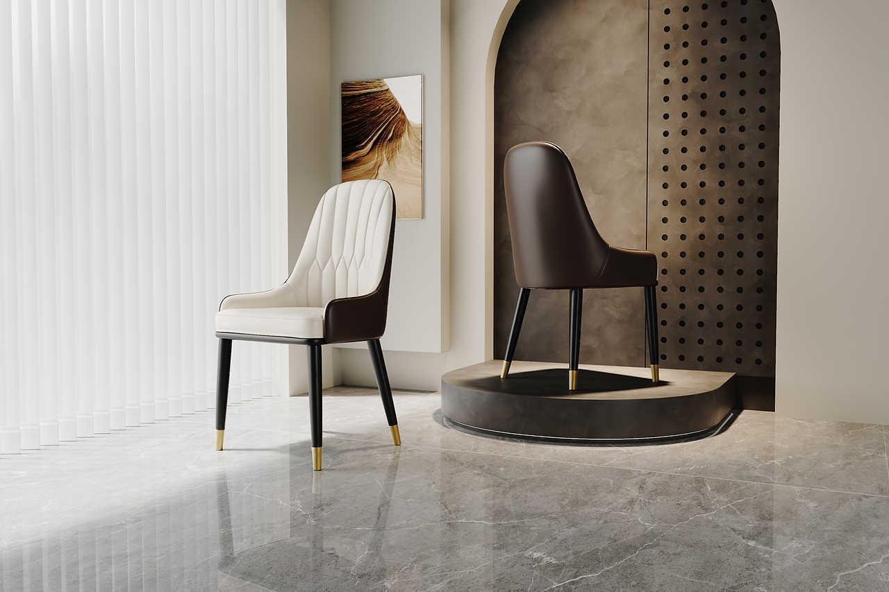 Serapion Beige Dining Chair - Image 2