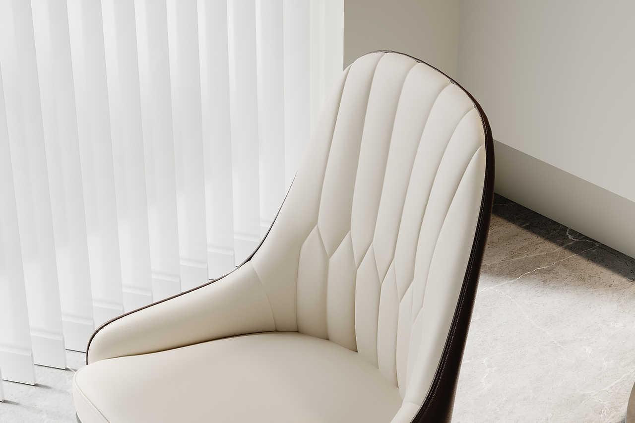 Serapion Beige Dining Chair - Image 3