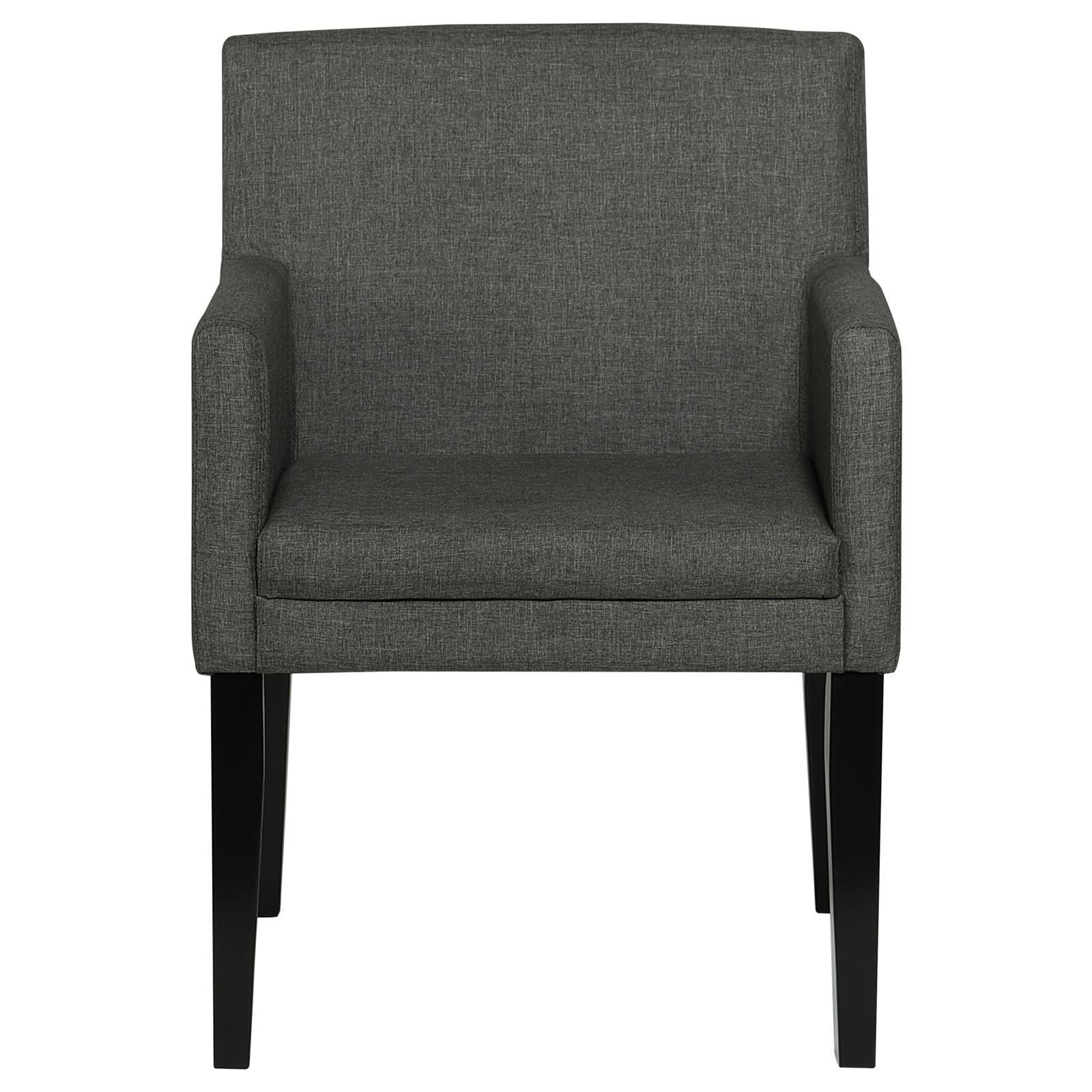 Catherine Upholstered Dining Arm Chair Gray (Set of 2) - Image 3