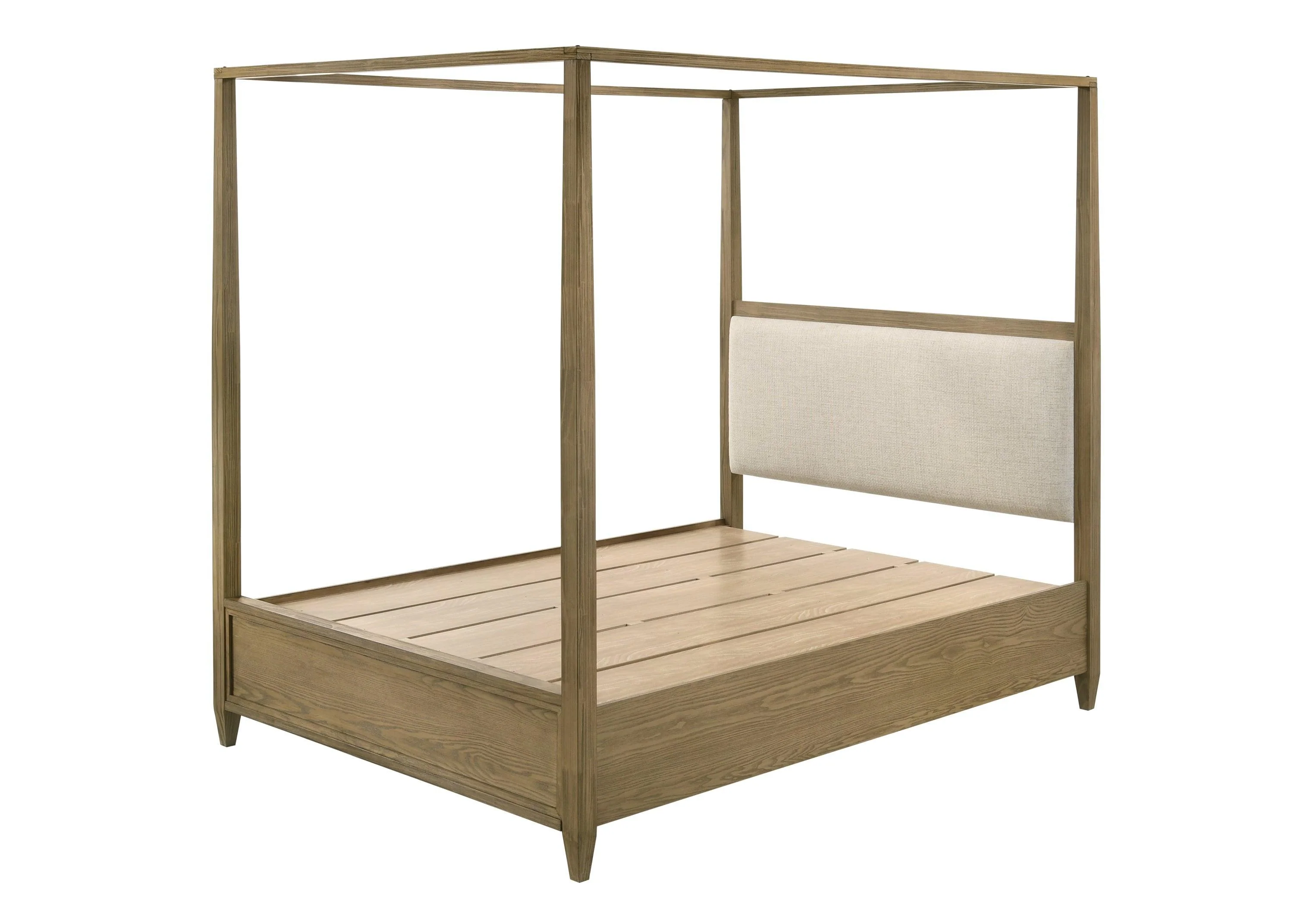 Sienna Brown Canopy Platform Queen Bed - Image 3