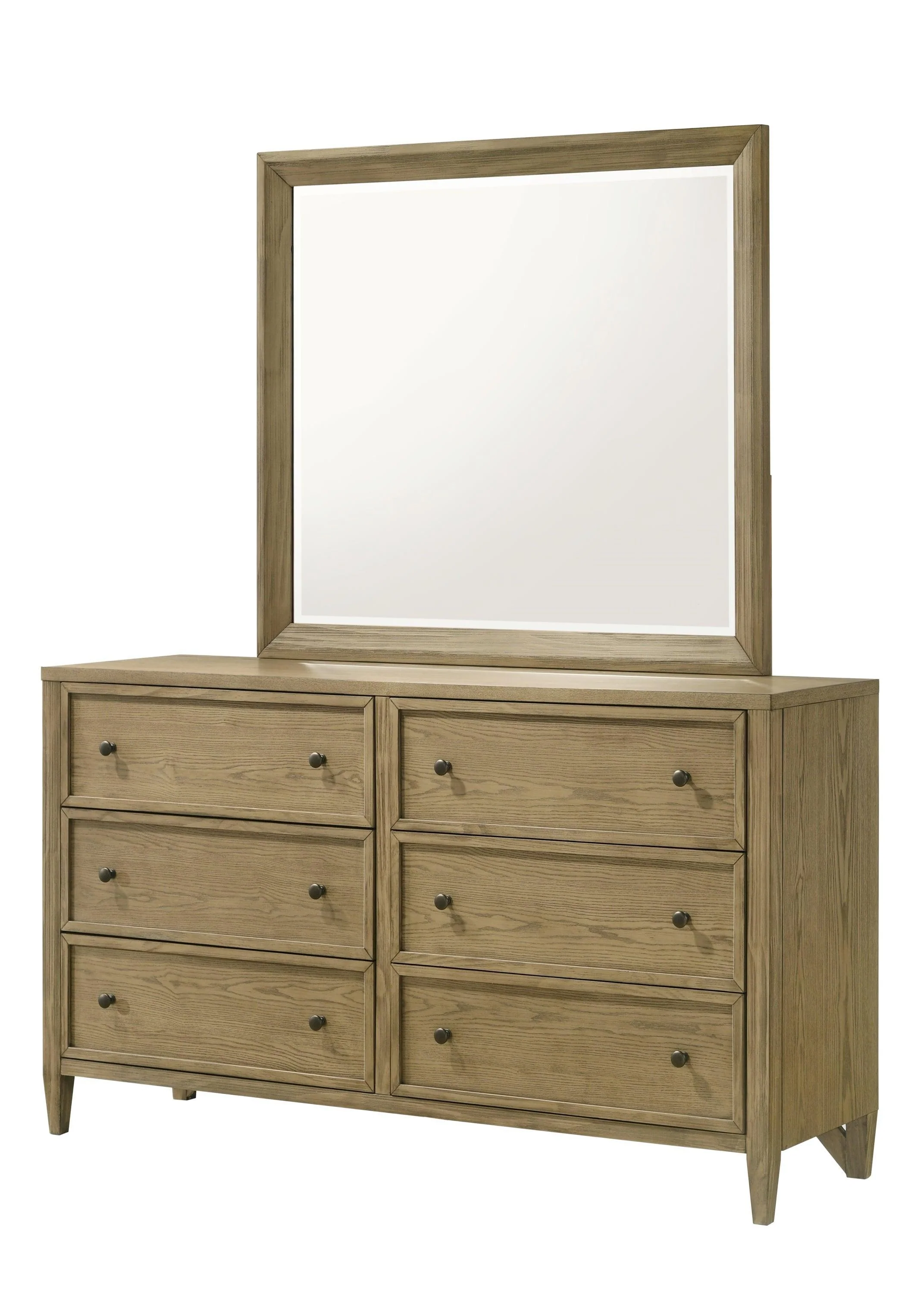 Sienna Brown Storage 2 Drawers Nightstand - Image 2
