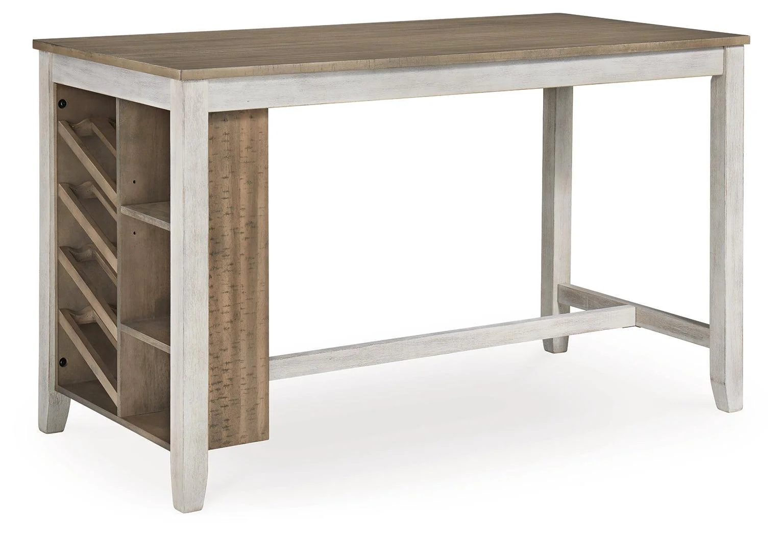Skempton White Light Brown Counter Height Dining Table And 4 Barstools - Image 3