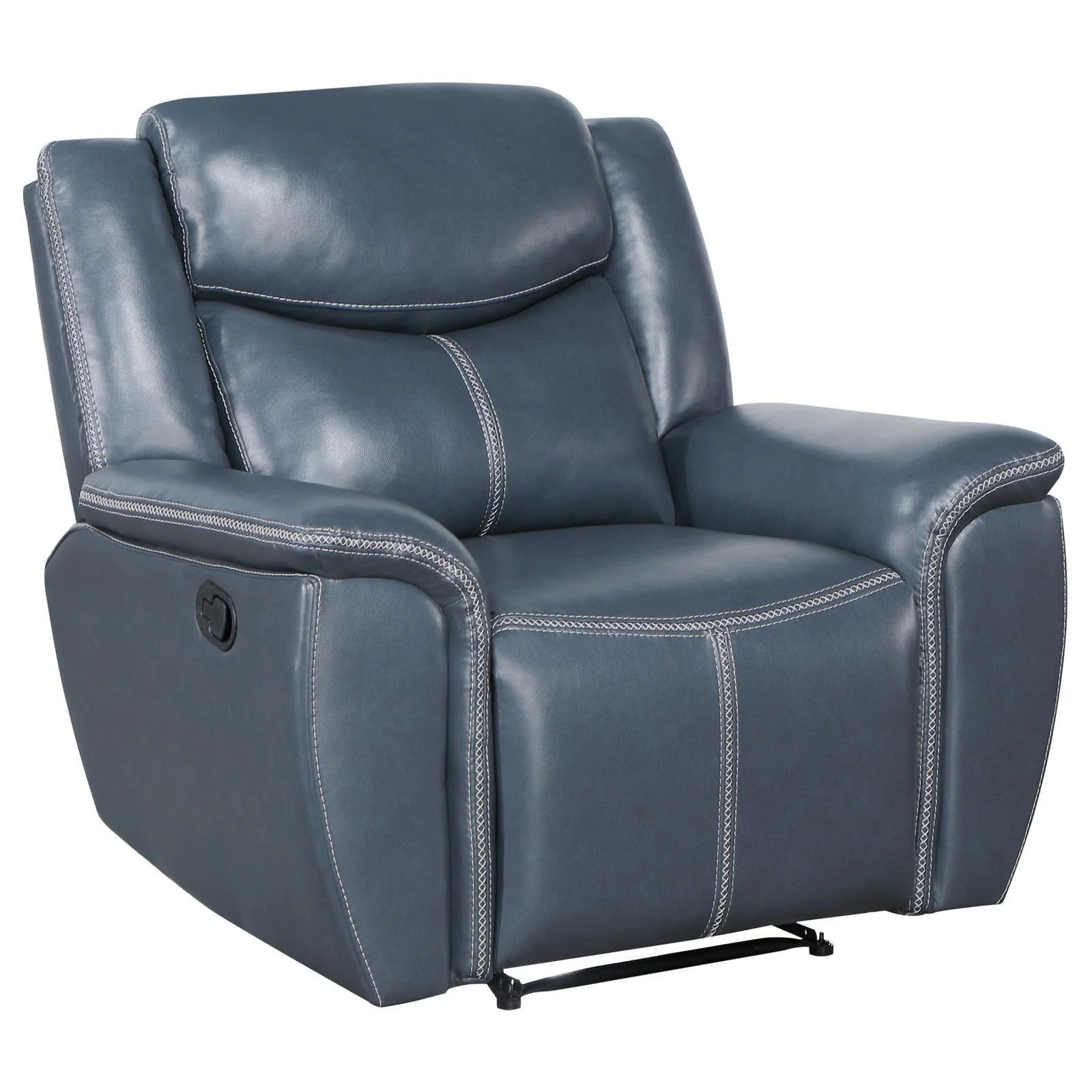 Sloane Upholstered Motion Recliner Chair Blue - Image 2