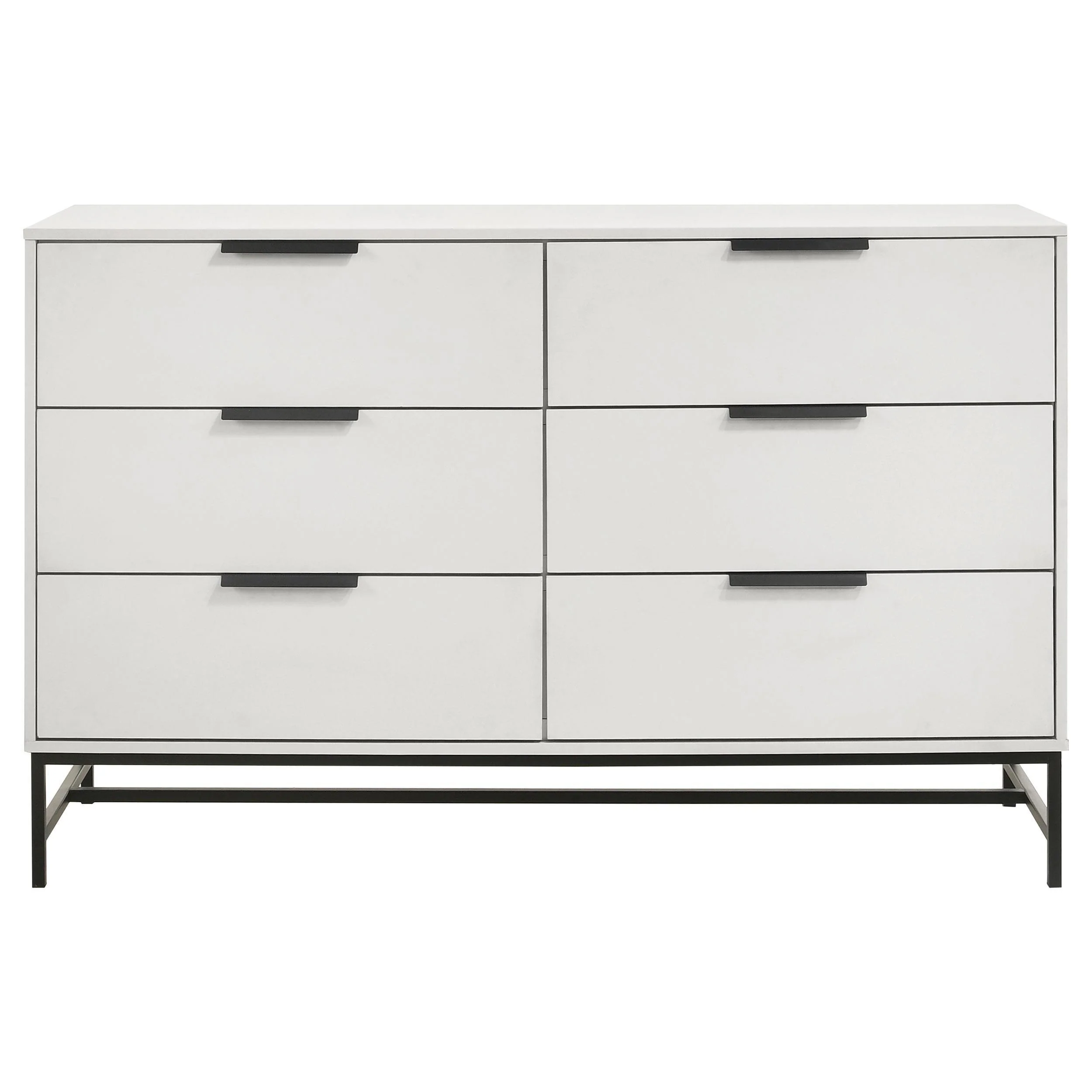 Sonora 6 Drawer Bedroom Dresser White - Image 3