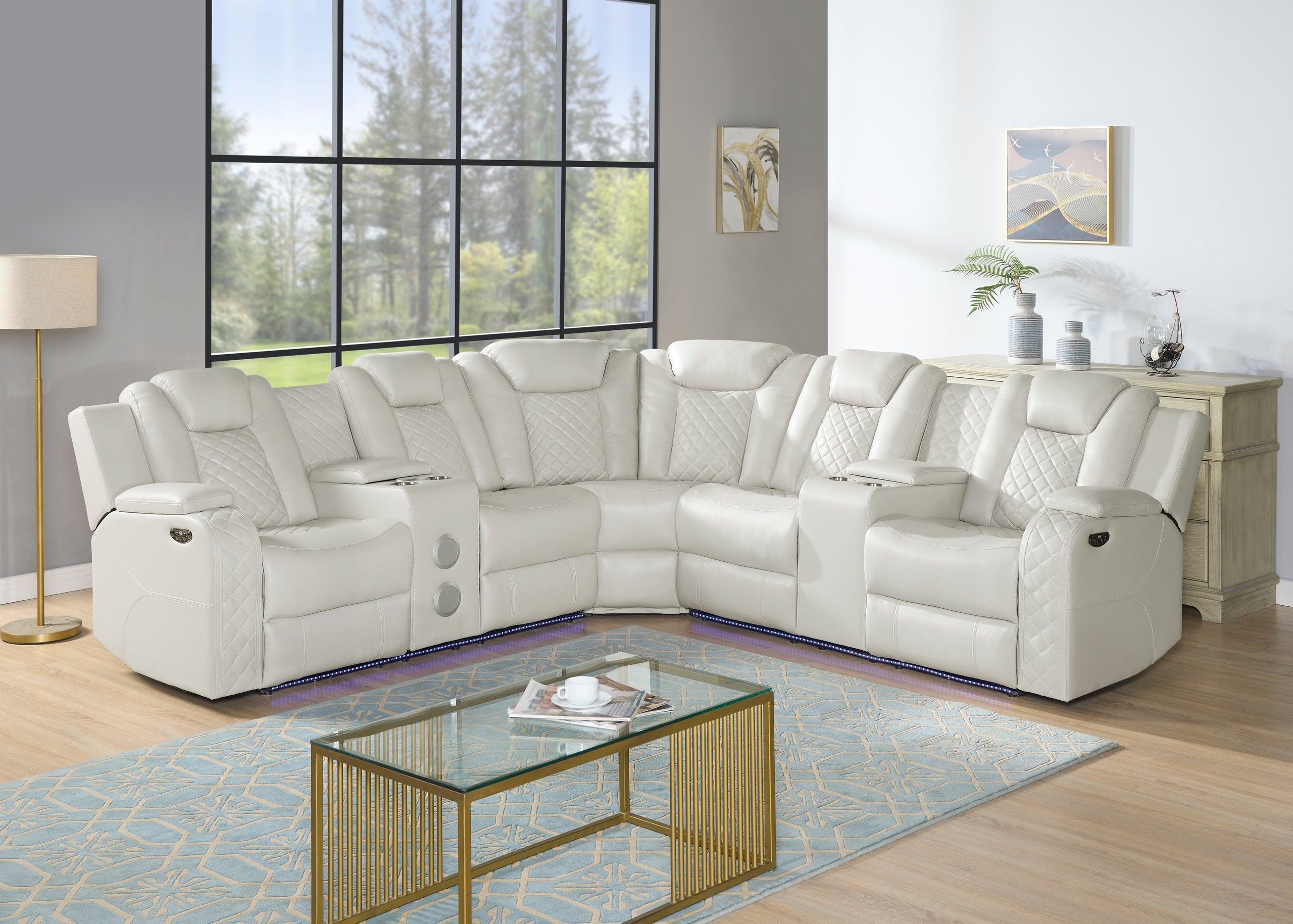 Spaceship Sand Power Reclining Sectional - Image 2