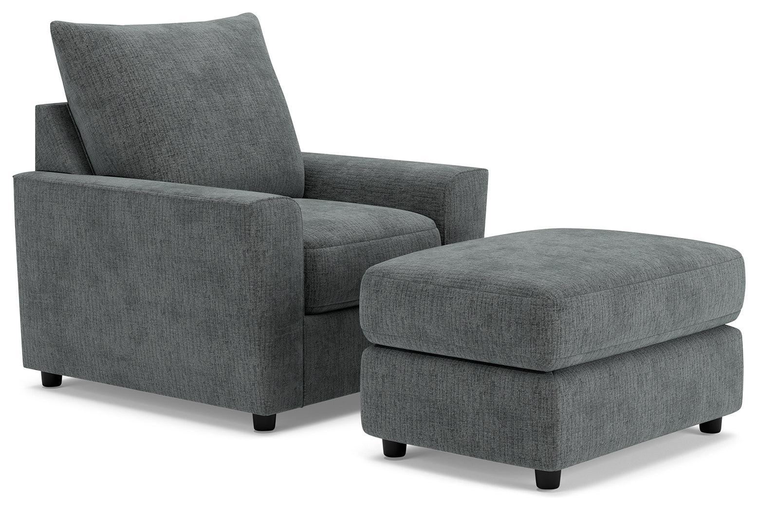 Stairatt Gravel Chair And Ottoman - Image 2