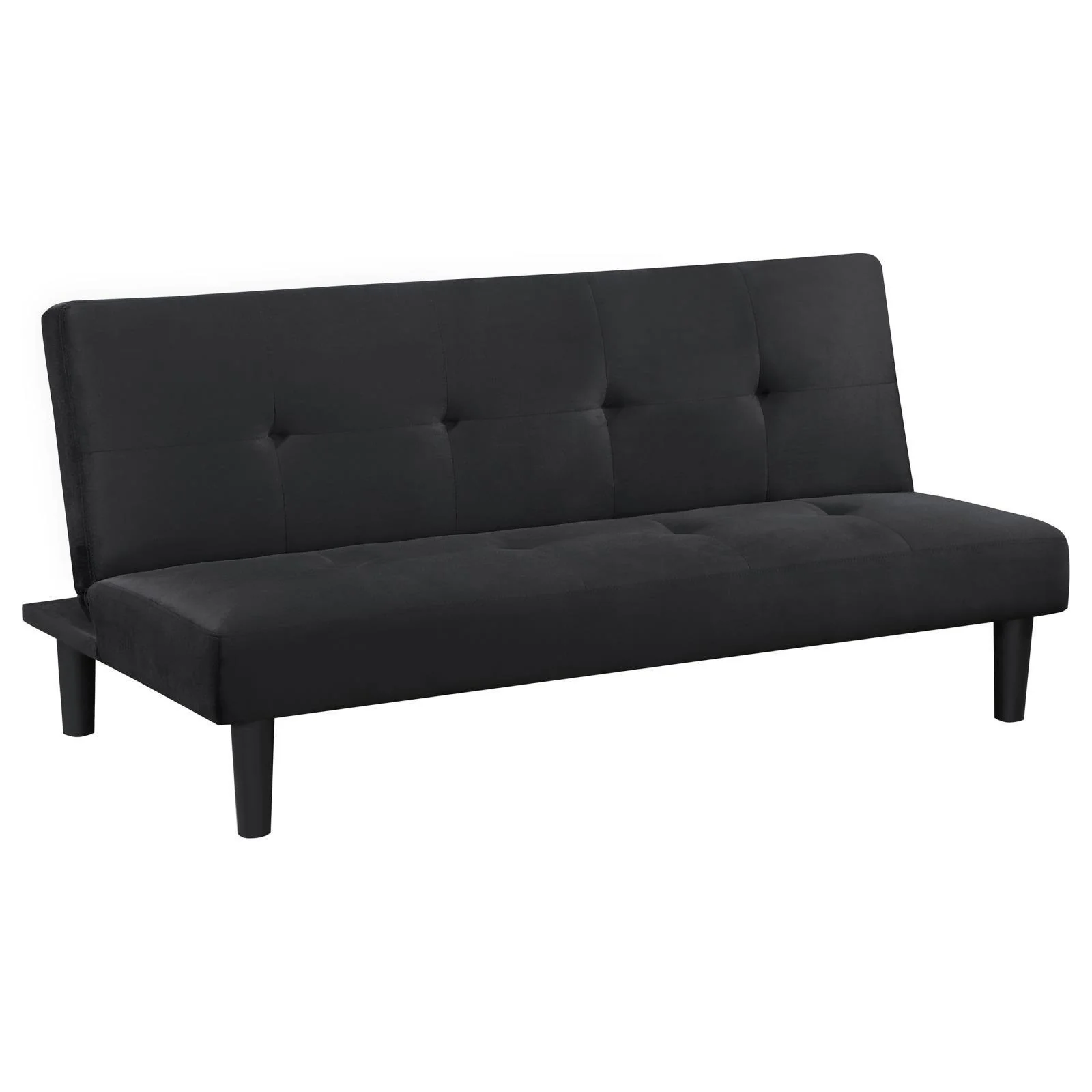 Stanford Multipurpose Upholstered Tufted Convertible Sofa Bed Black - Image 3