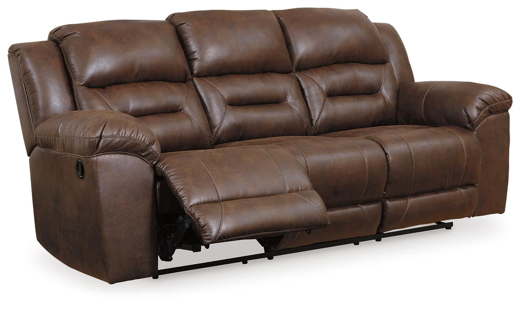 Stoneland Chocolate Sofa And Loveseat - Image 3