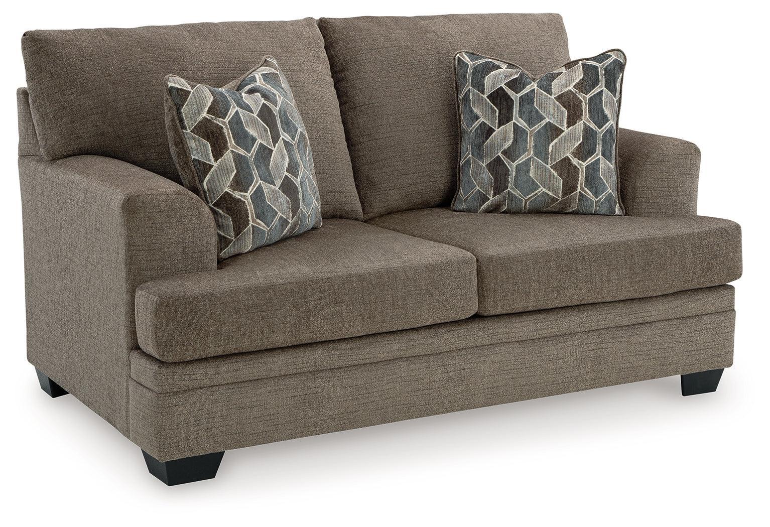 Stonemeade Nutmeg Chenille Loveseat - Image 2
