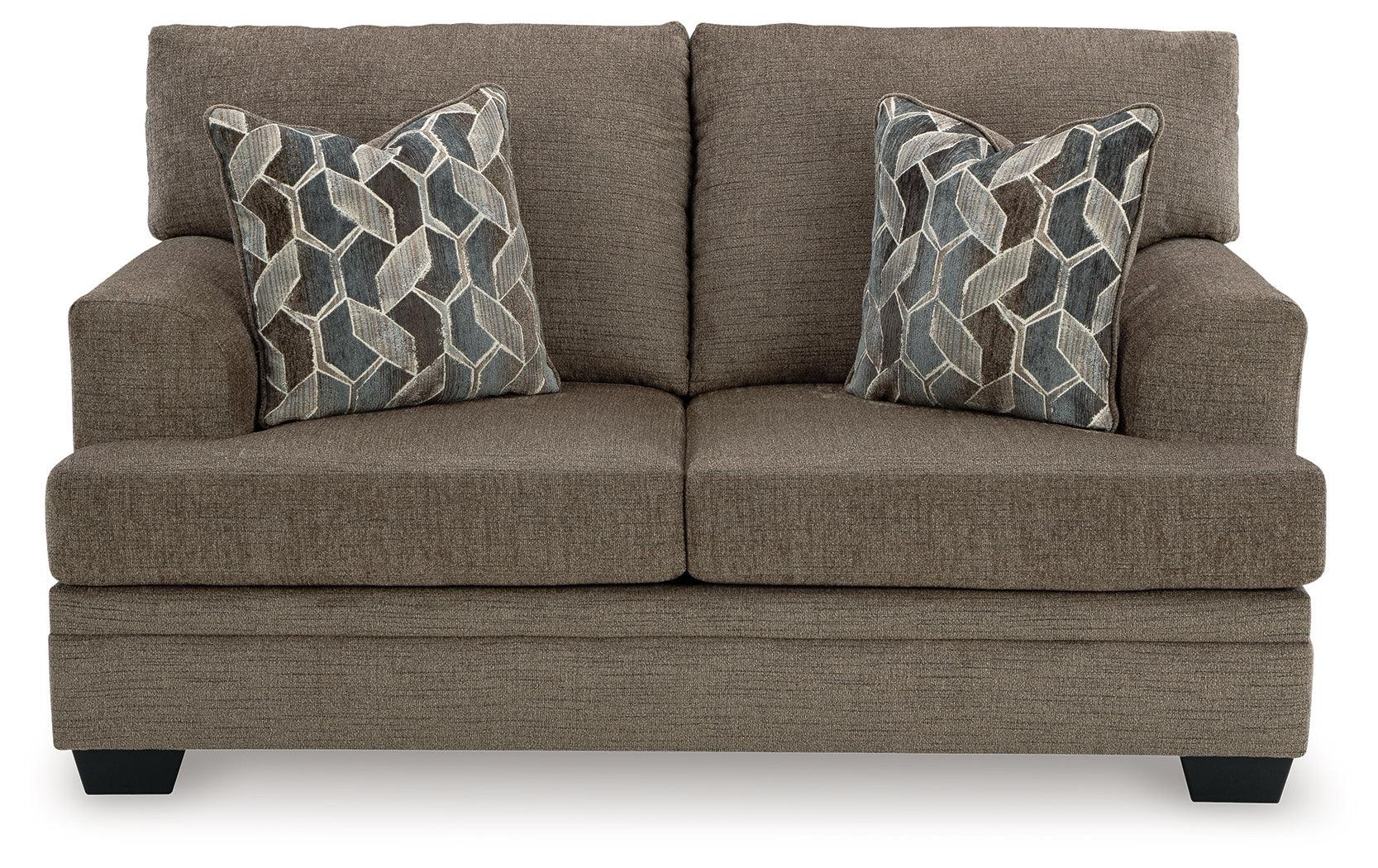 Stonemeade Nutmeg Chenille Loveseat - Image 3