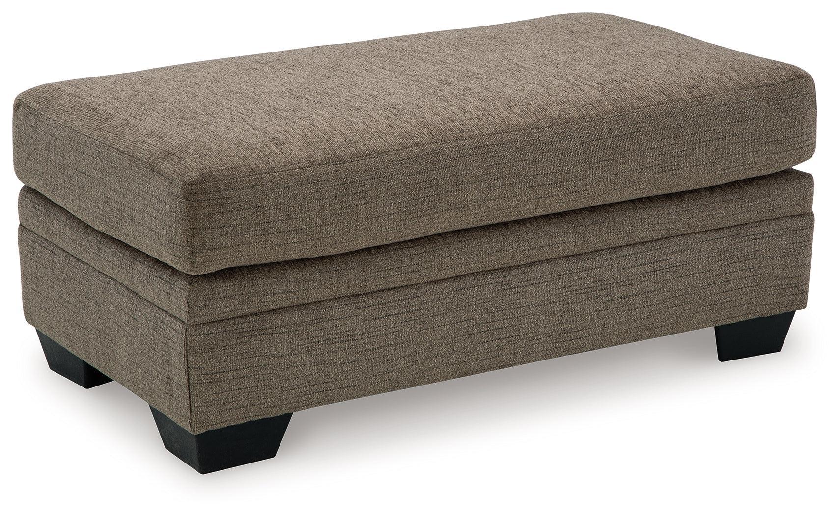 Stonemeade Nutmeg Chenille Ottoman - Image 2