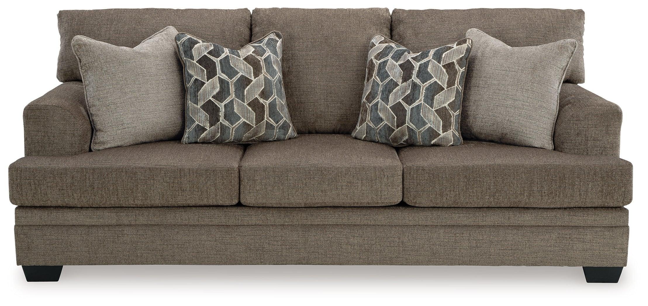 Stonemeade Nutmeg Chenille Queen Sofa Sleeper - Image 3