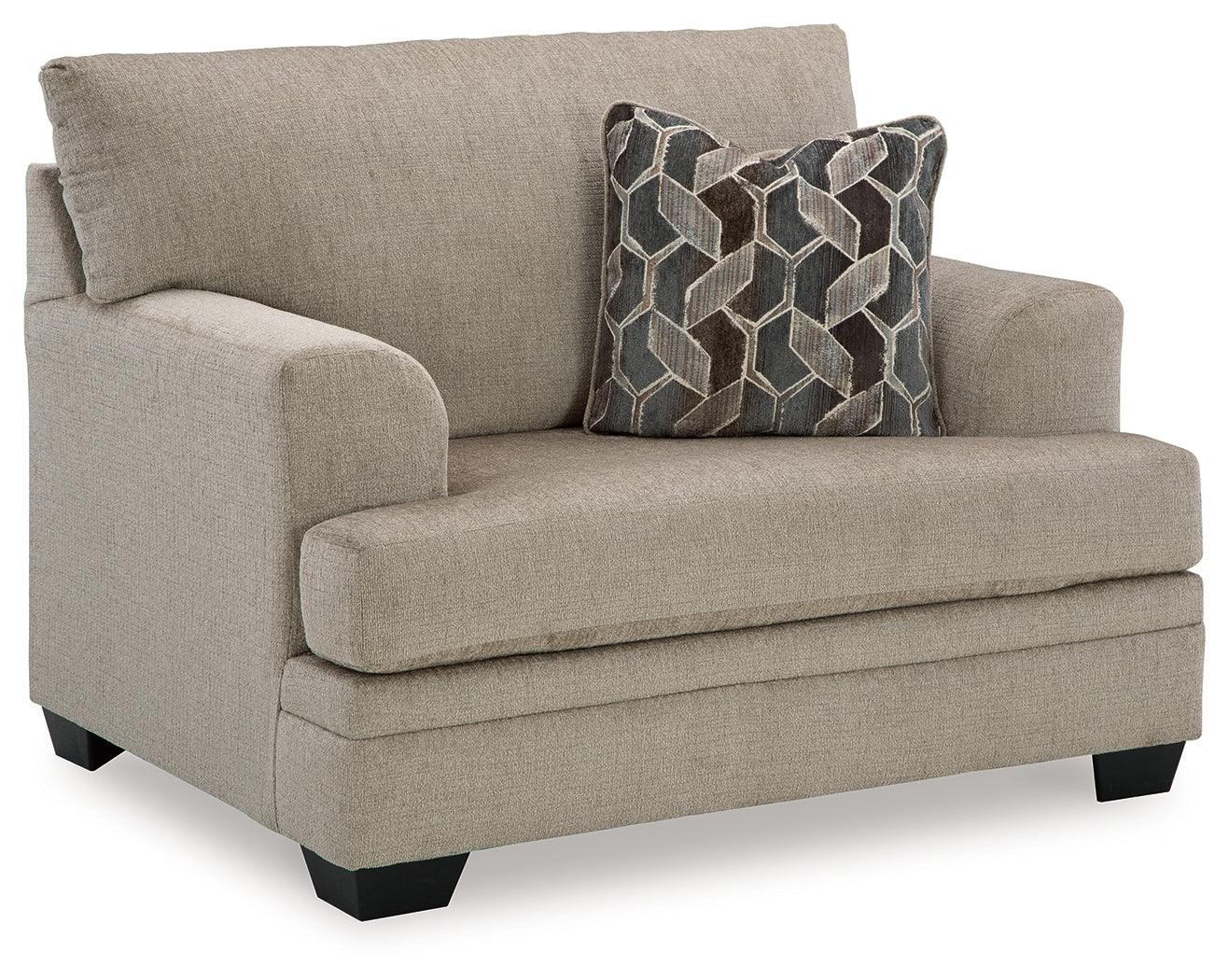 Stonemeade Taupe Chenille Oversized Chair - Image 2