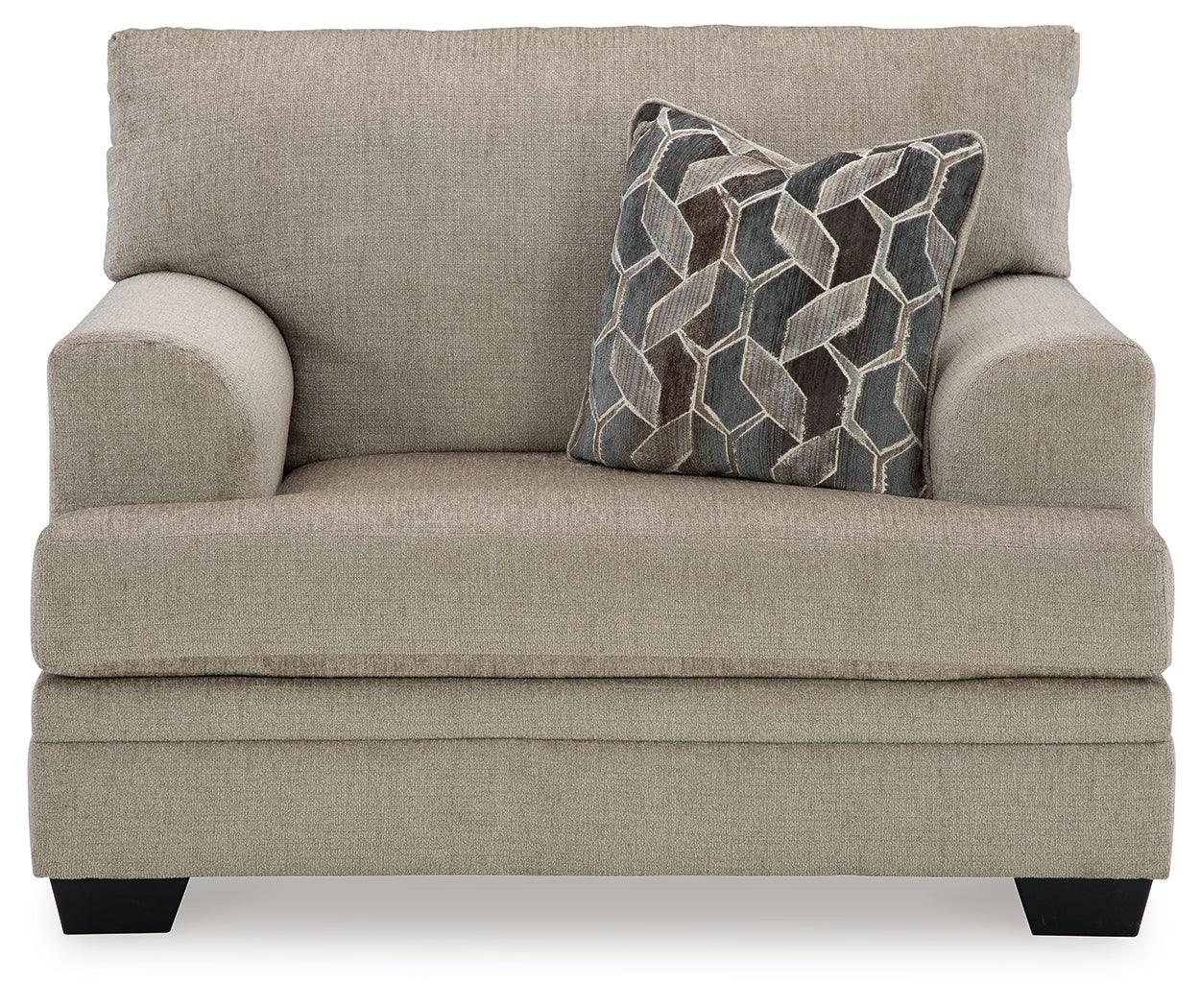 Stonemeade Taupe Chenille Oversized Chair - Image 3
