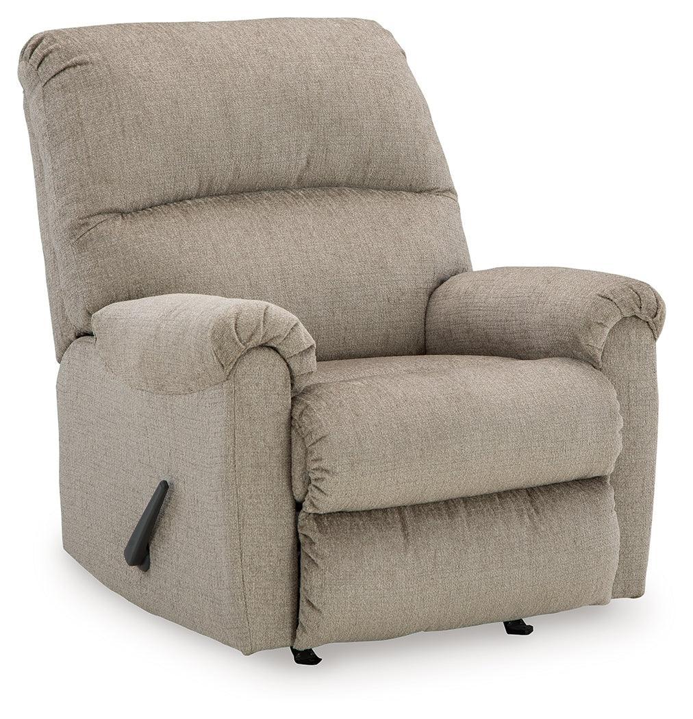 Stonemeade Taupe Chenille Recliner - Image 2