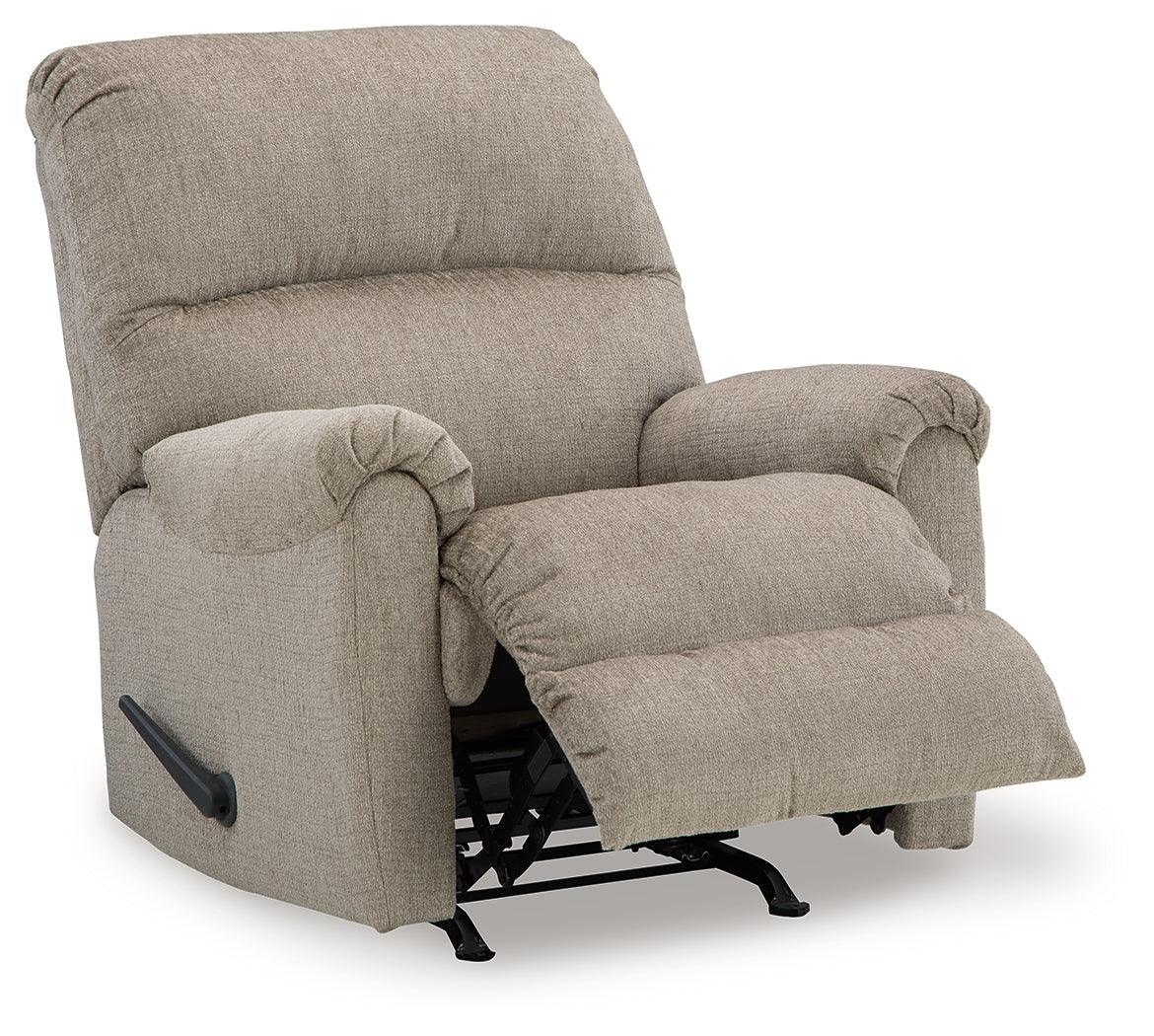 Stonemeade Taupe Chenille Recliner - Image 3