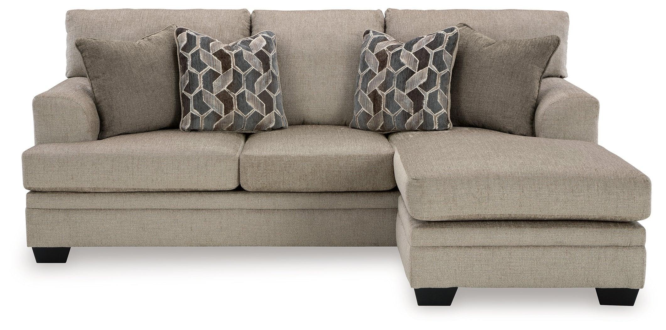 Stonemeade Taupe Chenille Sofa Chaise - Image 3