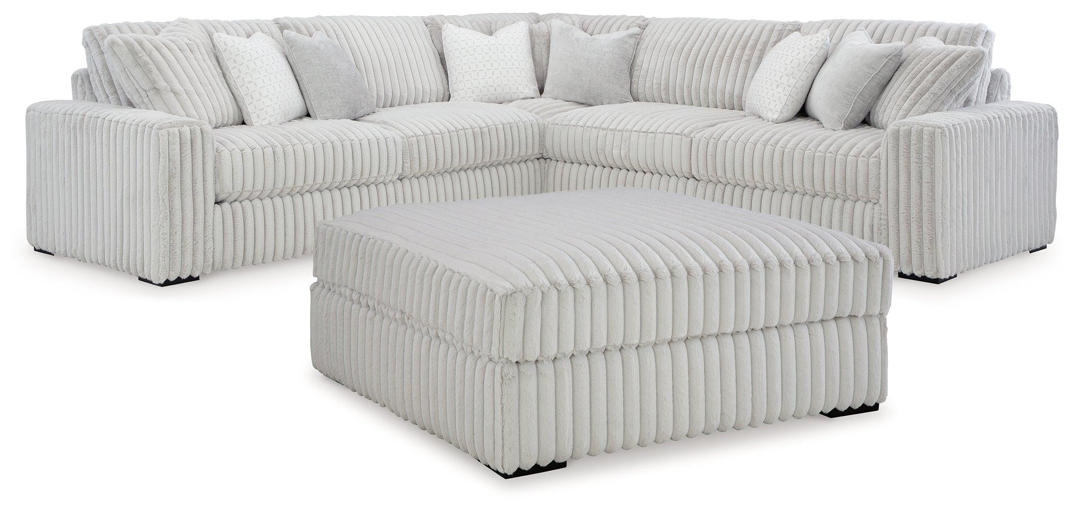 Stupendous Alloy 3-Piece Sectional With Ottoman - Image 2