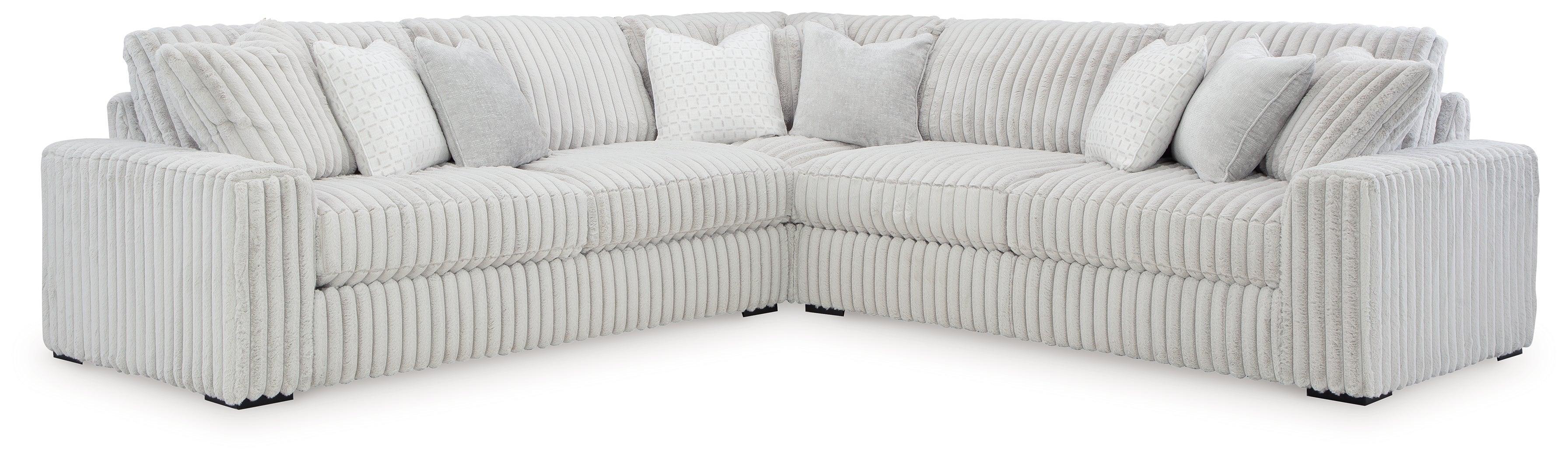 Stupendous Alloy 3-Piece Sectional With Ottoman - Image 3