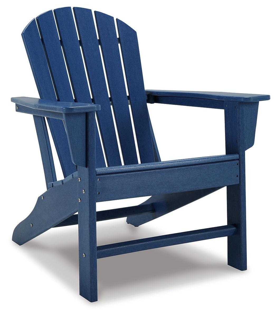 Sundown Blue Treasure 2 Adirondack Chairs With End Table - Image 3