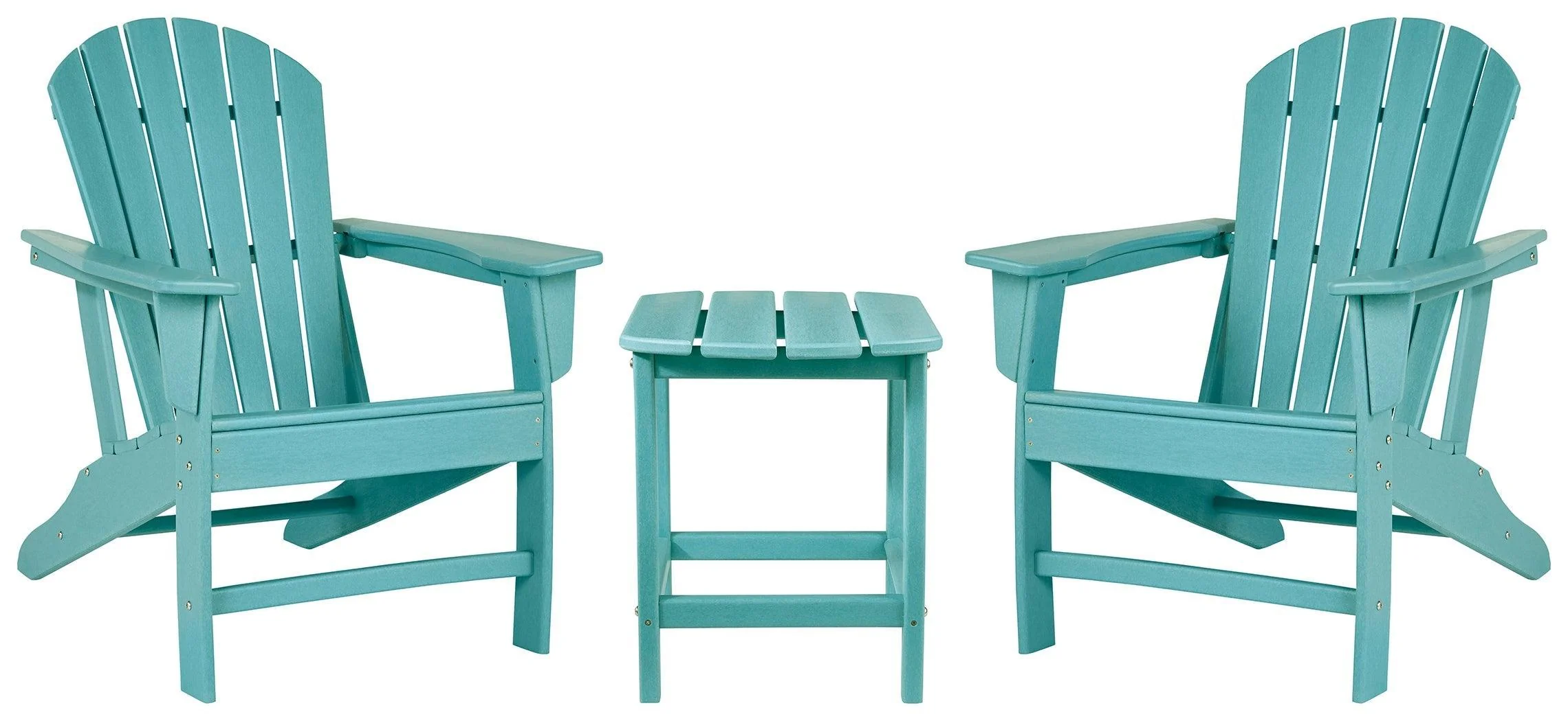 Sundown Turquoise Treasure 2 Outdoor Chairs With End Table - Image 2