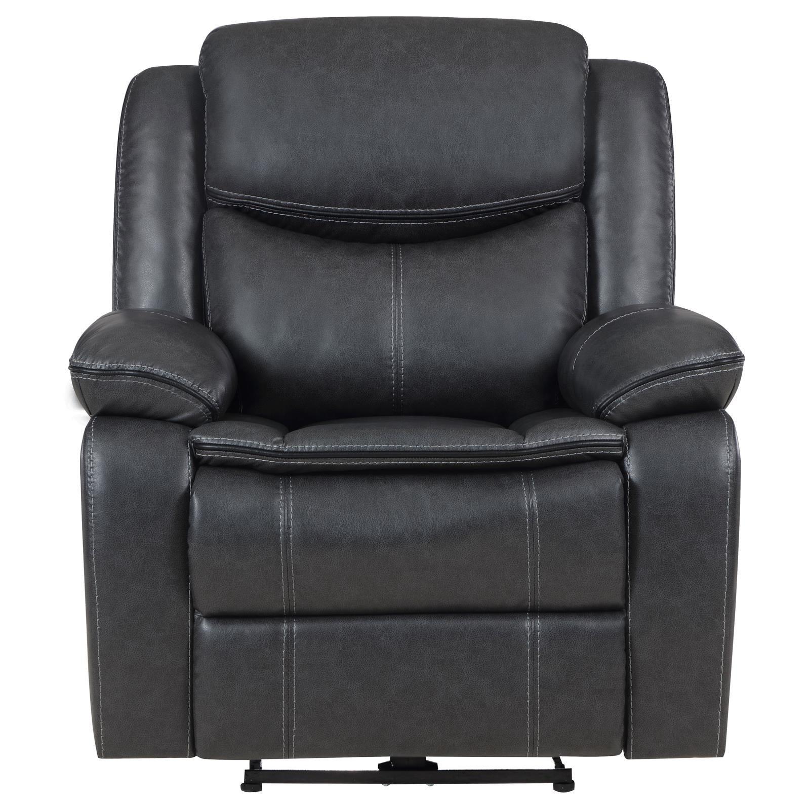 Sycamore Upholstered Power Recliner Chair Dark Grey - Image 3