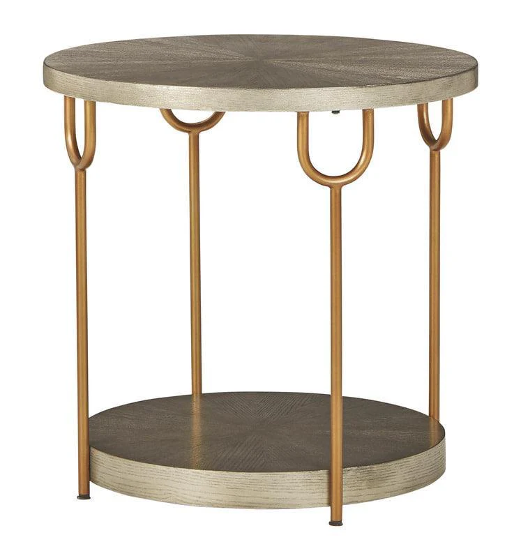 Ranoka Beige Gold Table Set - Image 2