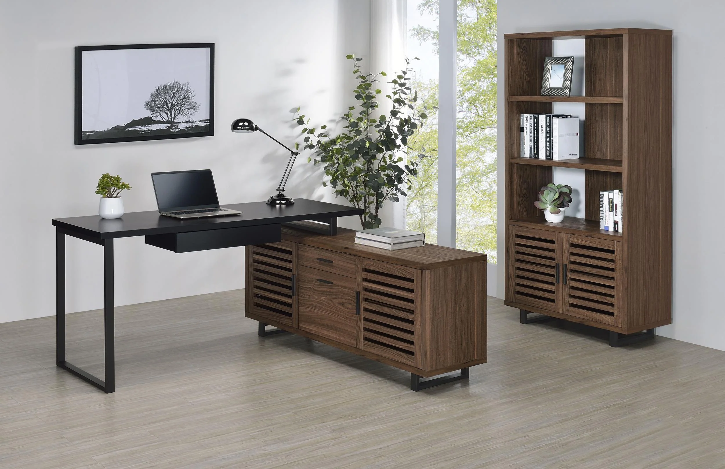 Turamba Brown Bookcase - Image 3