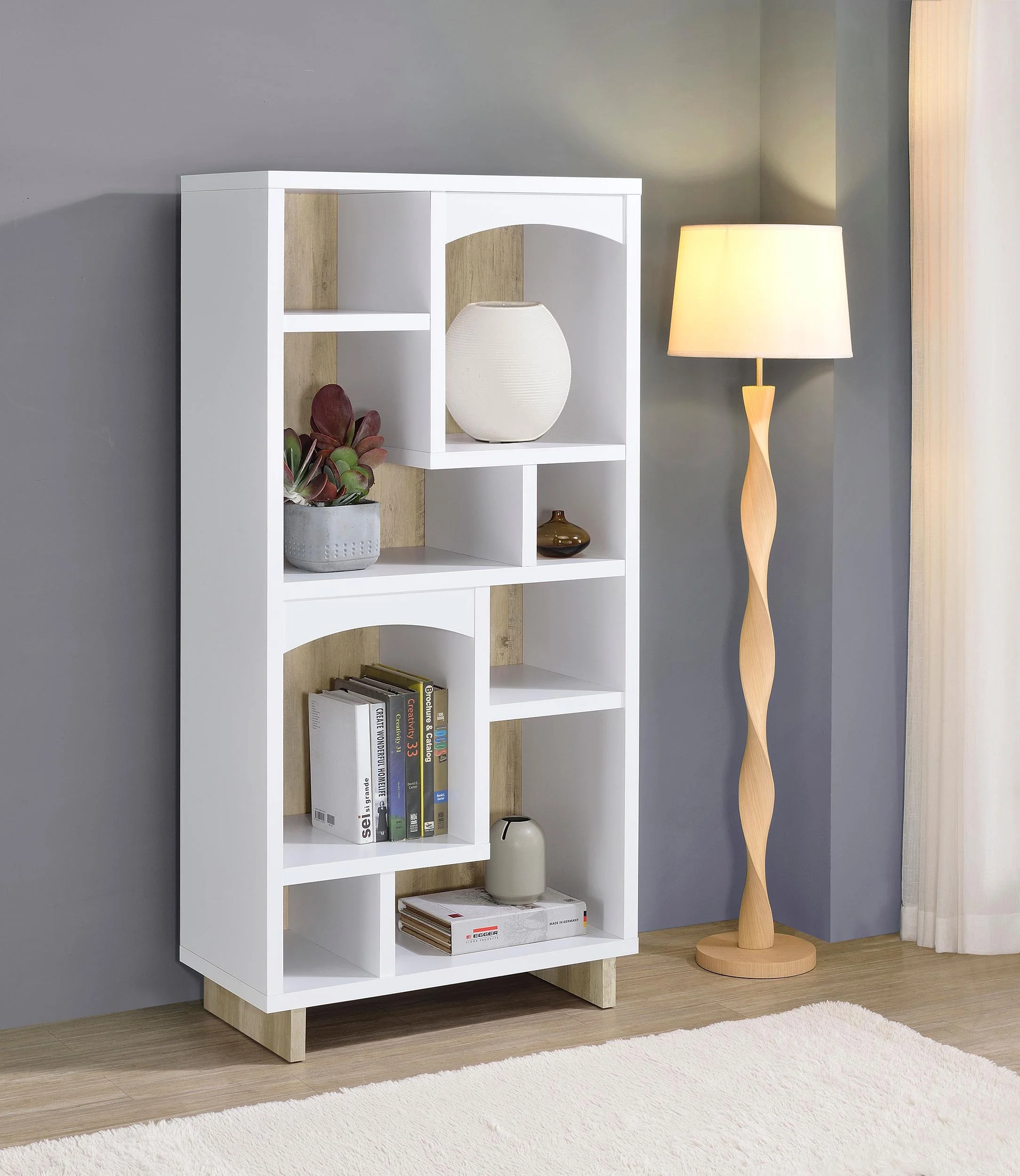 Gors White Bookcase - Image 2