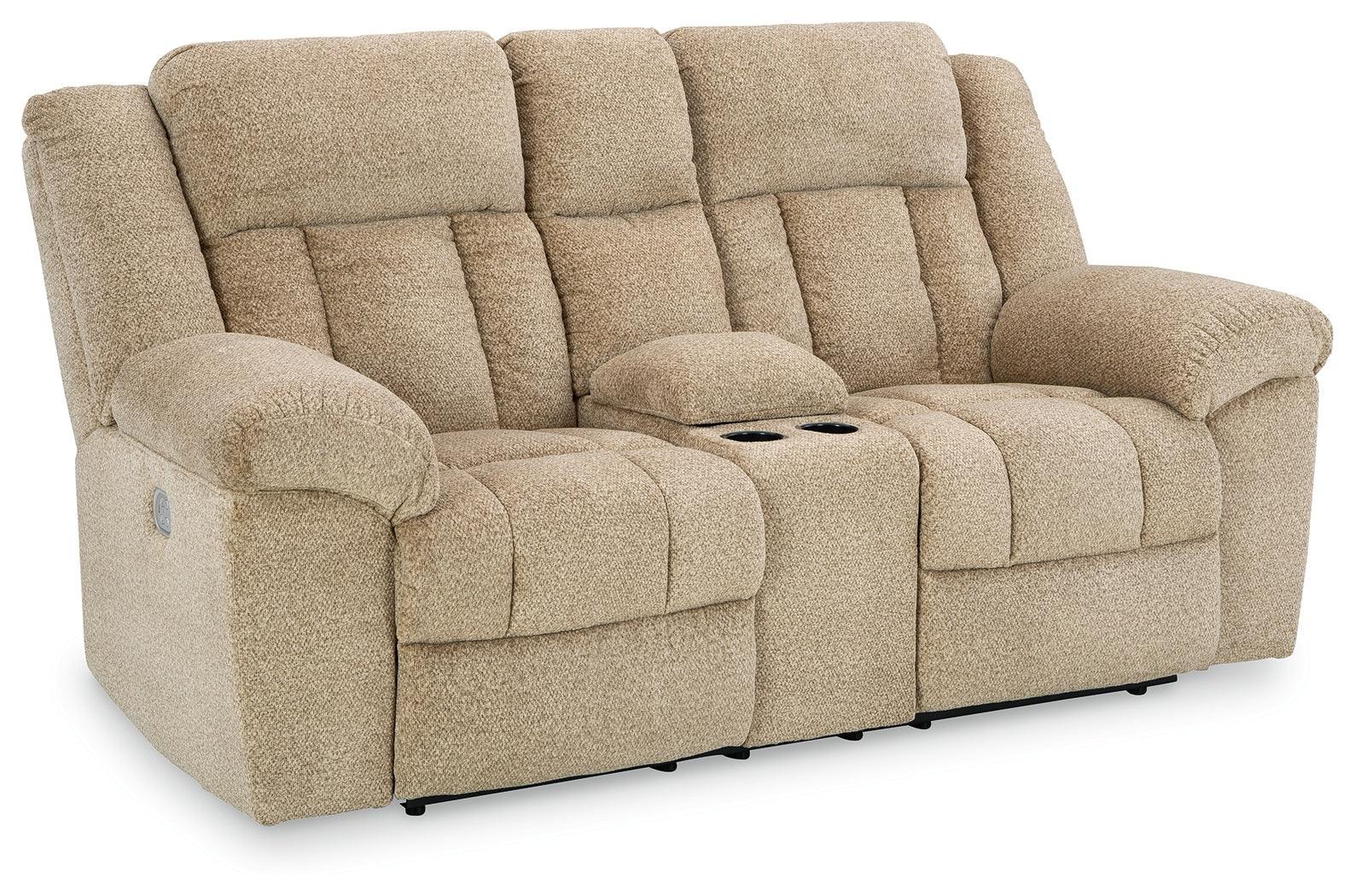 Tip-off Wheat Chenille Power Reclining Loveseat - Image 2