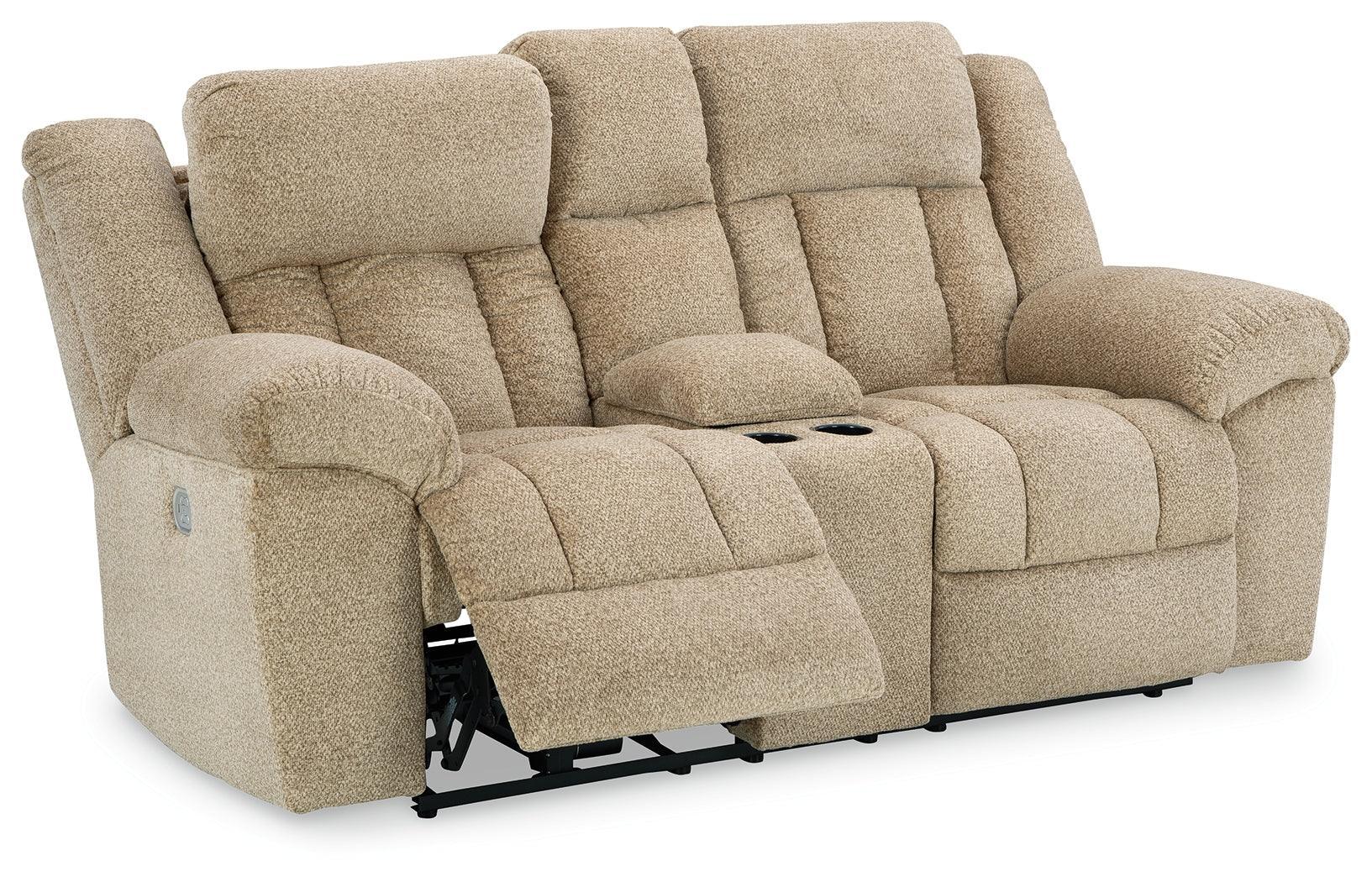 Tip-off Wheat Chenille Power Reclining Loveseat - Image 3