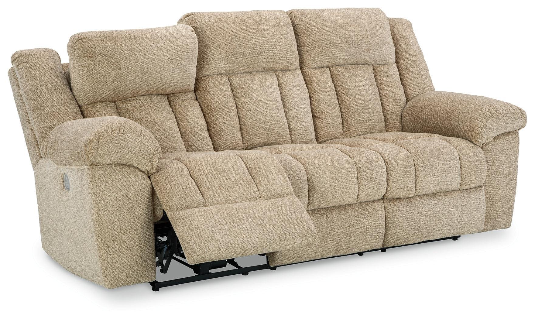 Tip-off Wheat Chenille Power Reclining Sofa - Image 2
