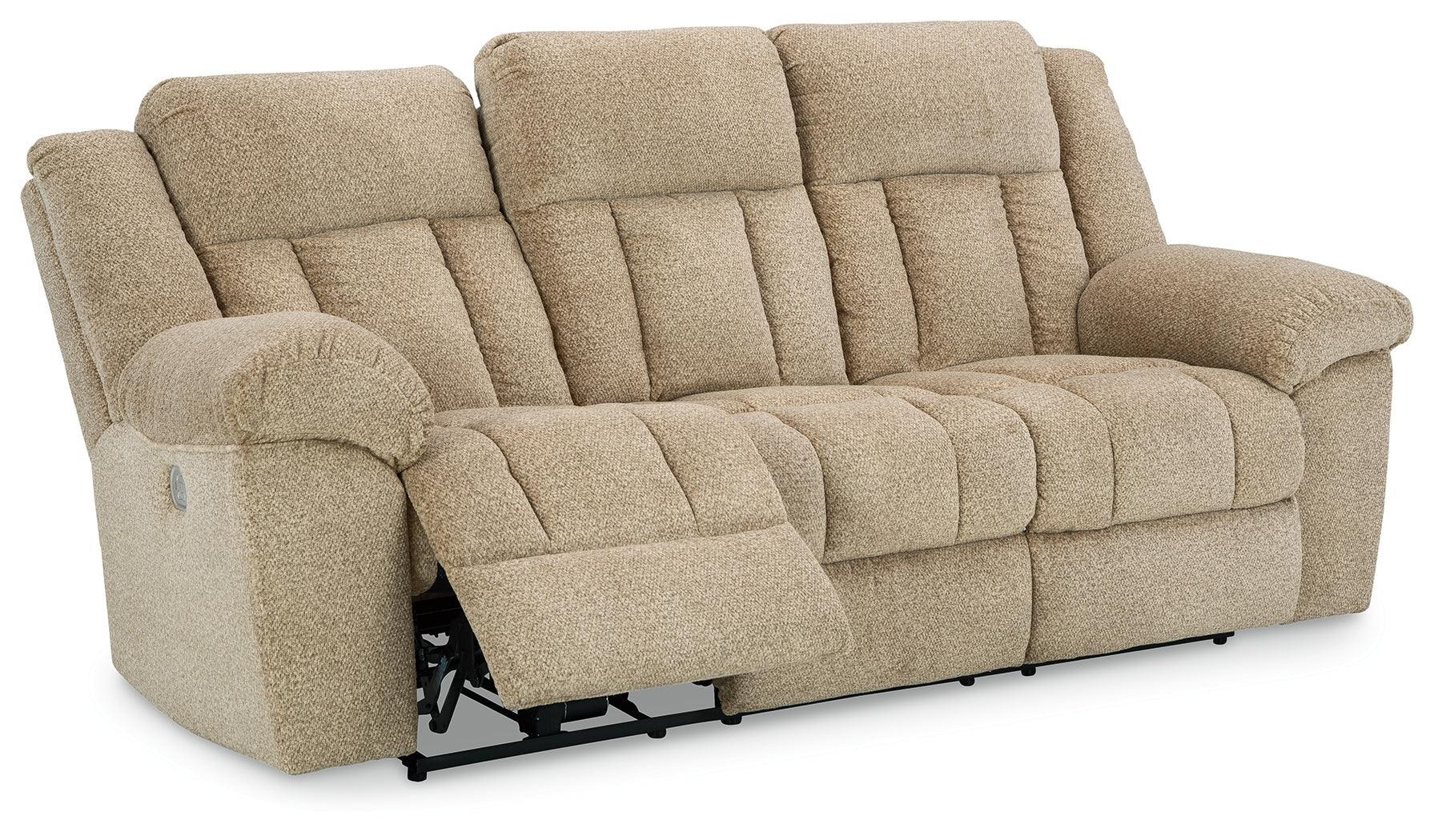 Tip-off Wheat Chenille Power Reclining Sofa - Image 3