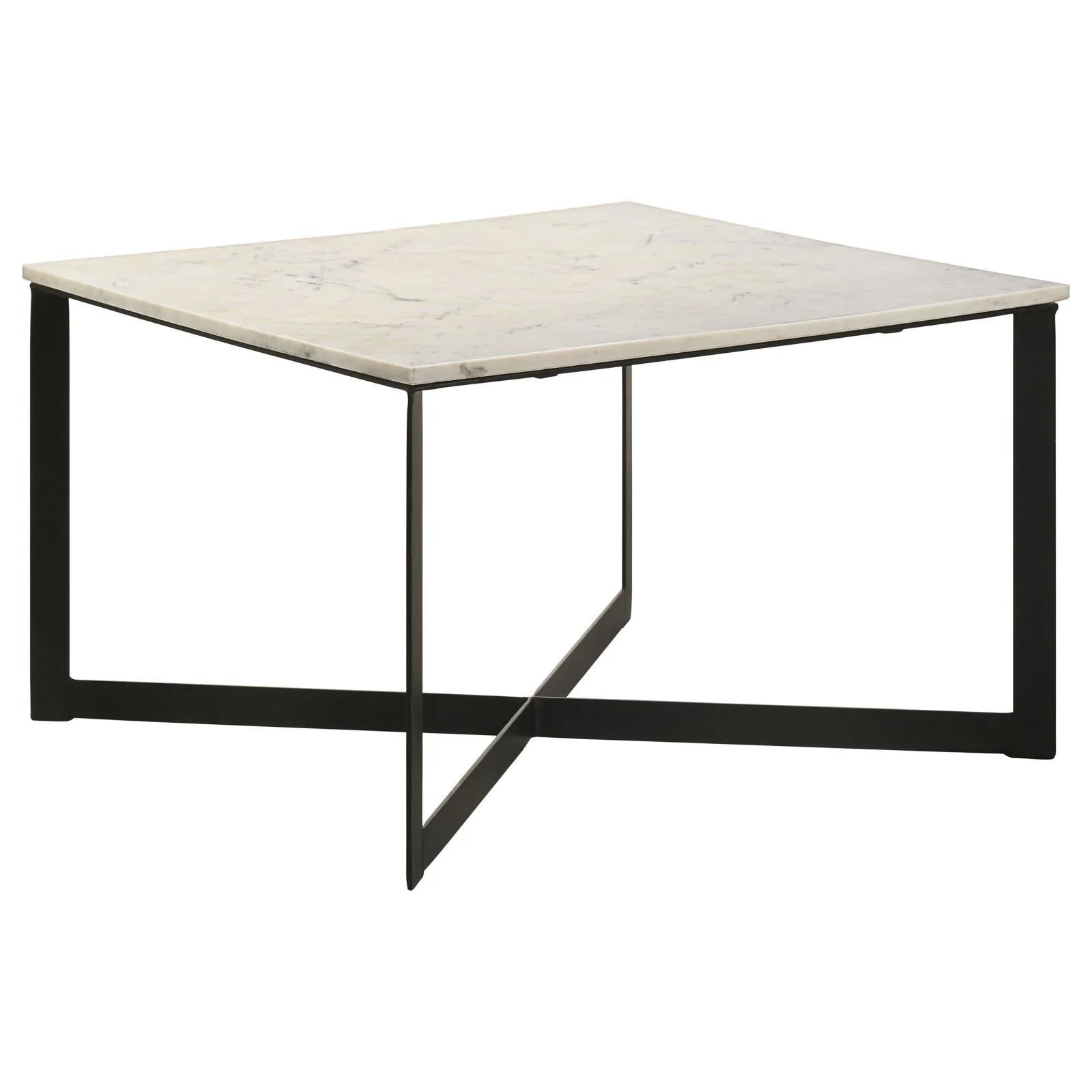 Tobin Square Marble Top Coffee Table White Black