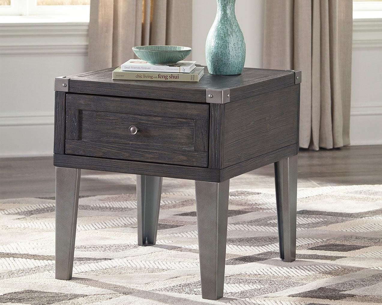 Todoe Dark Gray Coffee Table With 1 End - Image 3