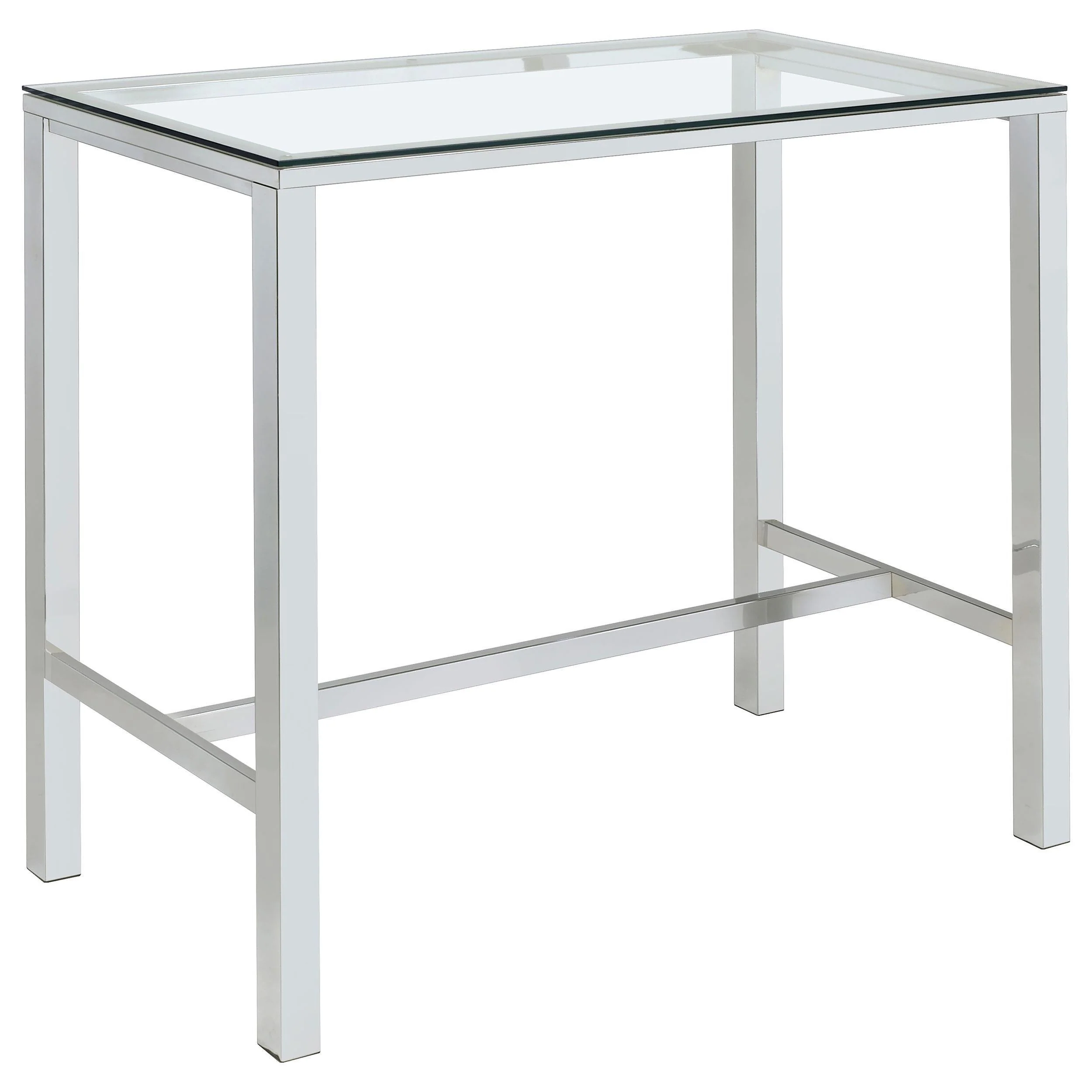 Tolbert 5-Piece Bar Set With Acrylic Chairs Clear Chrome - Image 3