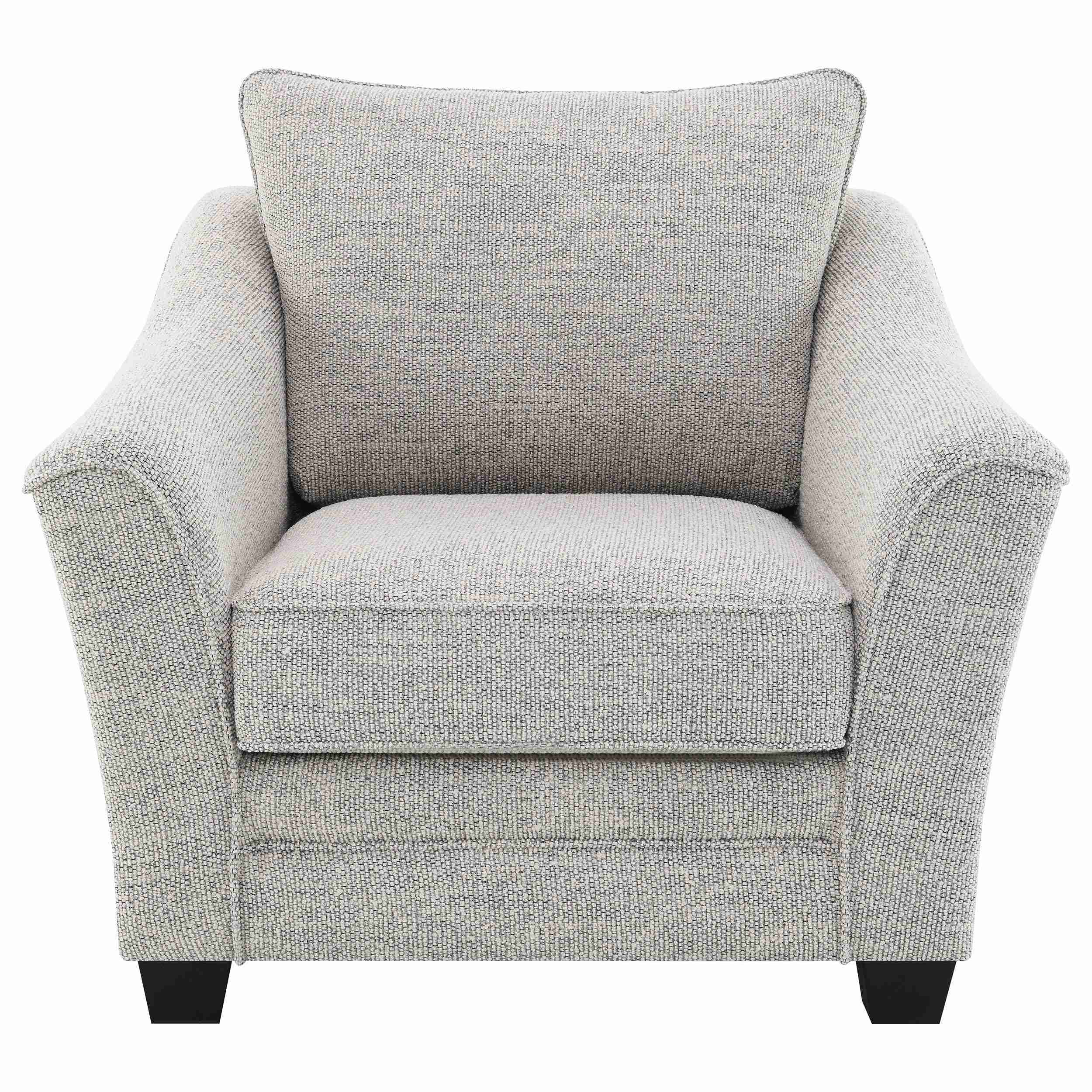 Tomkins Boucle Upholstered Chair Light Grey - Image 2